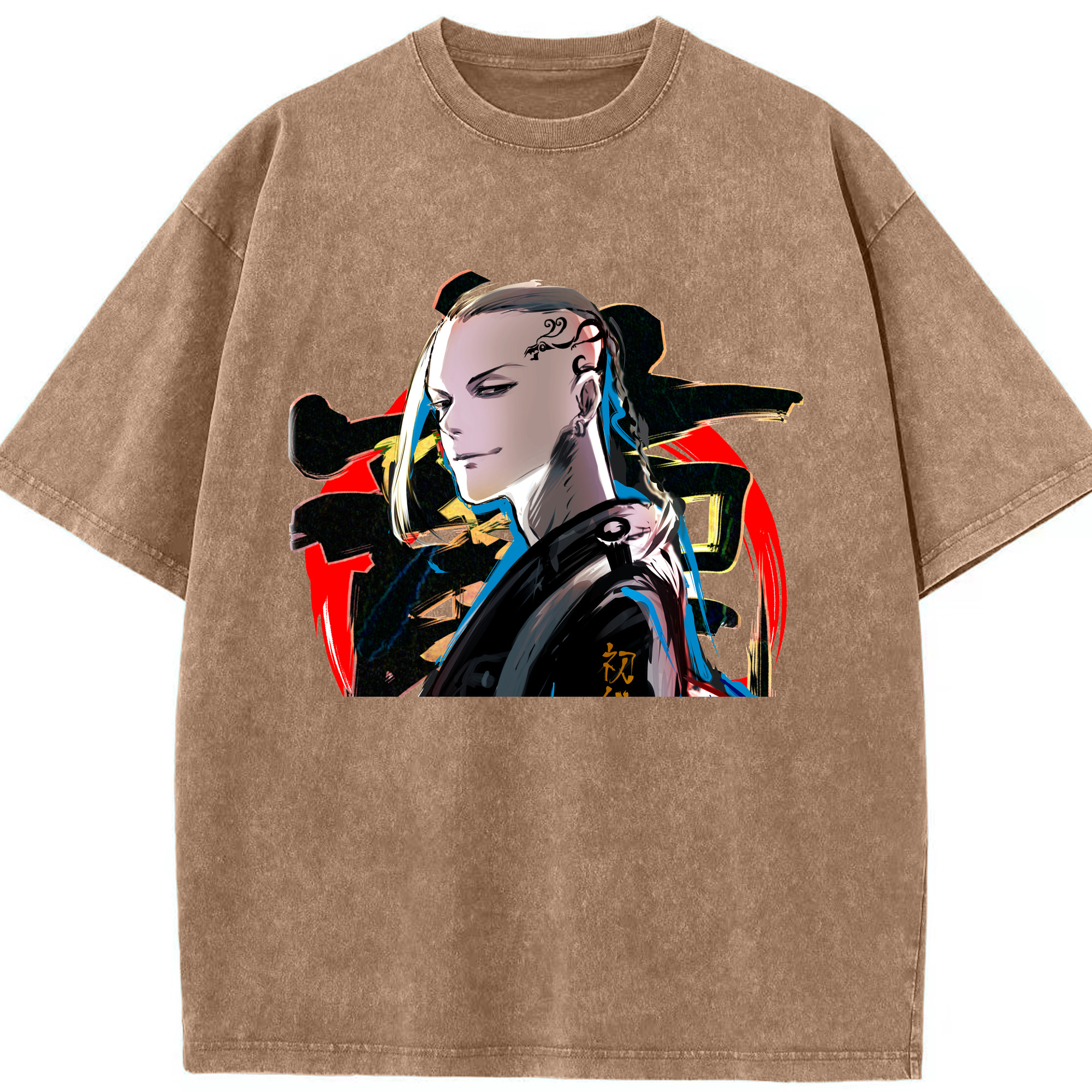 （画像用） 東京リベンジャーズ Tokyo Revengers 綿100% ヴィンテージ風 半袖Tシャツ（フロントプリント）