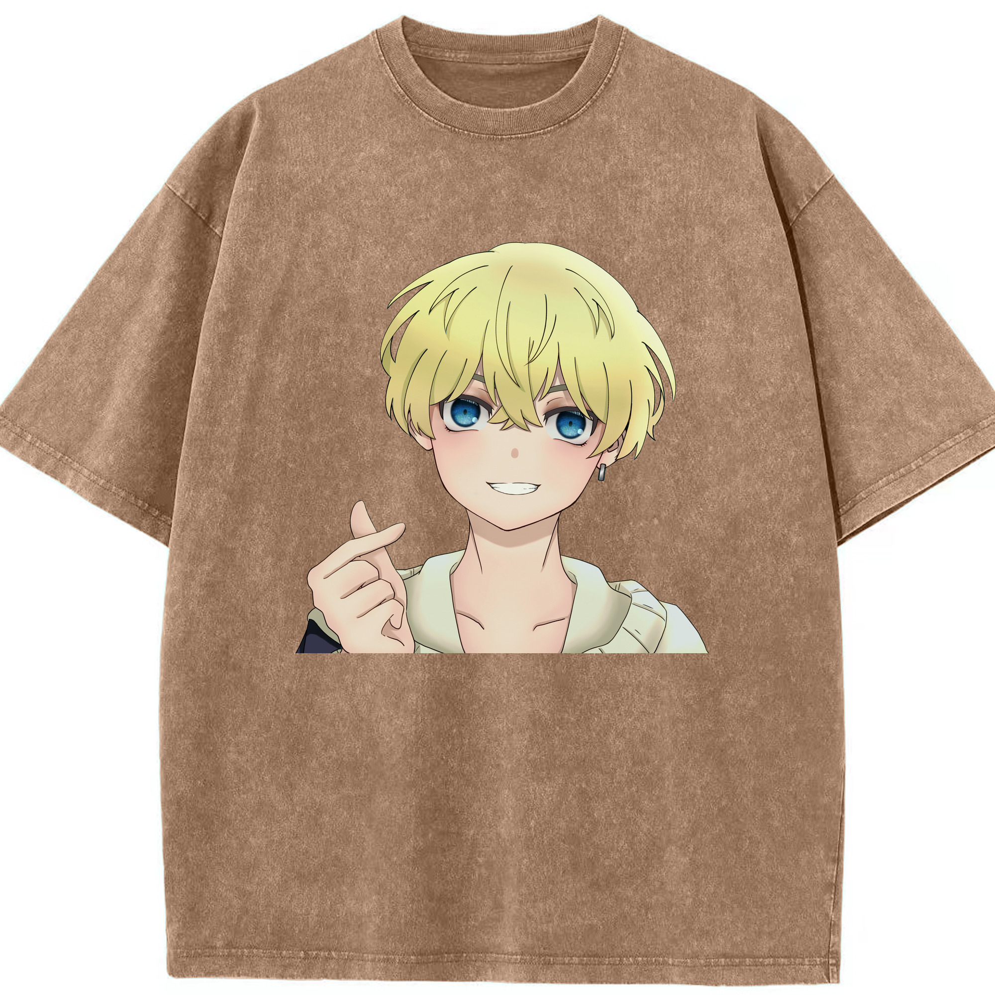 （画像用） 東京リベンジャーズ Tokyo Revengers 綿100% ヴィンテージ風 半袖Tシャツ（フロントプリント）
