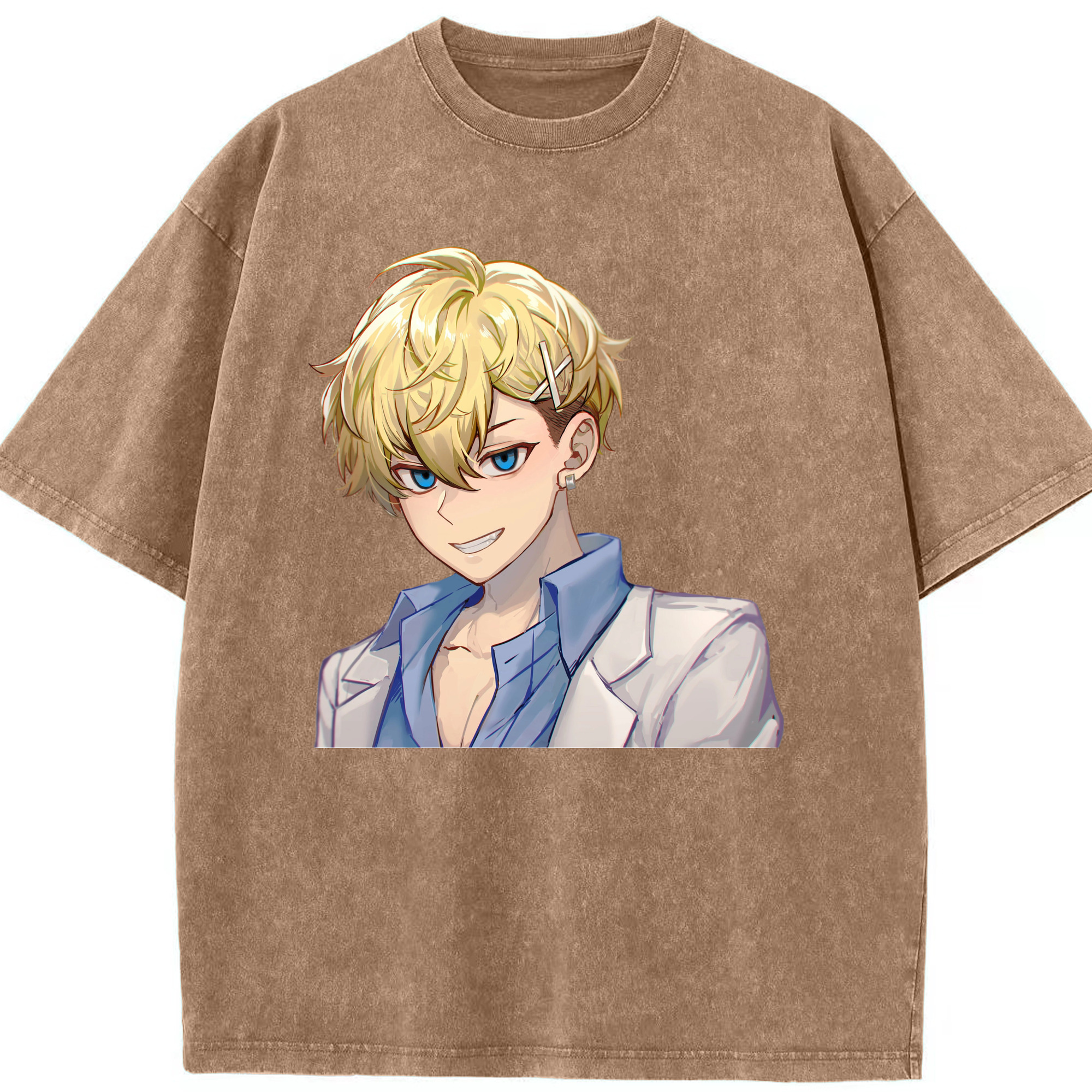（画像用） 東京リベンジャーズ Tokyo Revengers 綿100% ヴィンテージ風 半袖Tシャツ（フロントプリント）