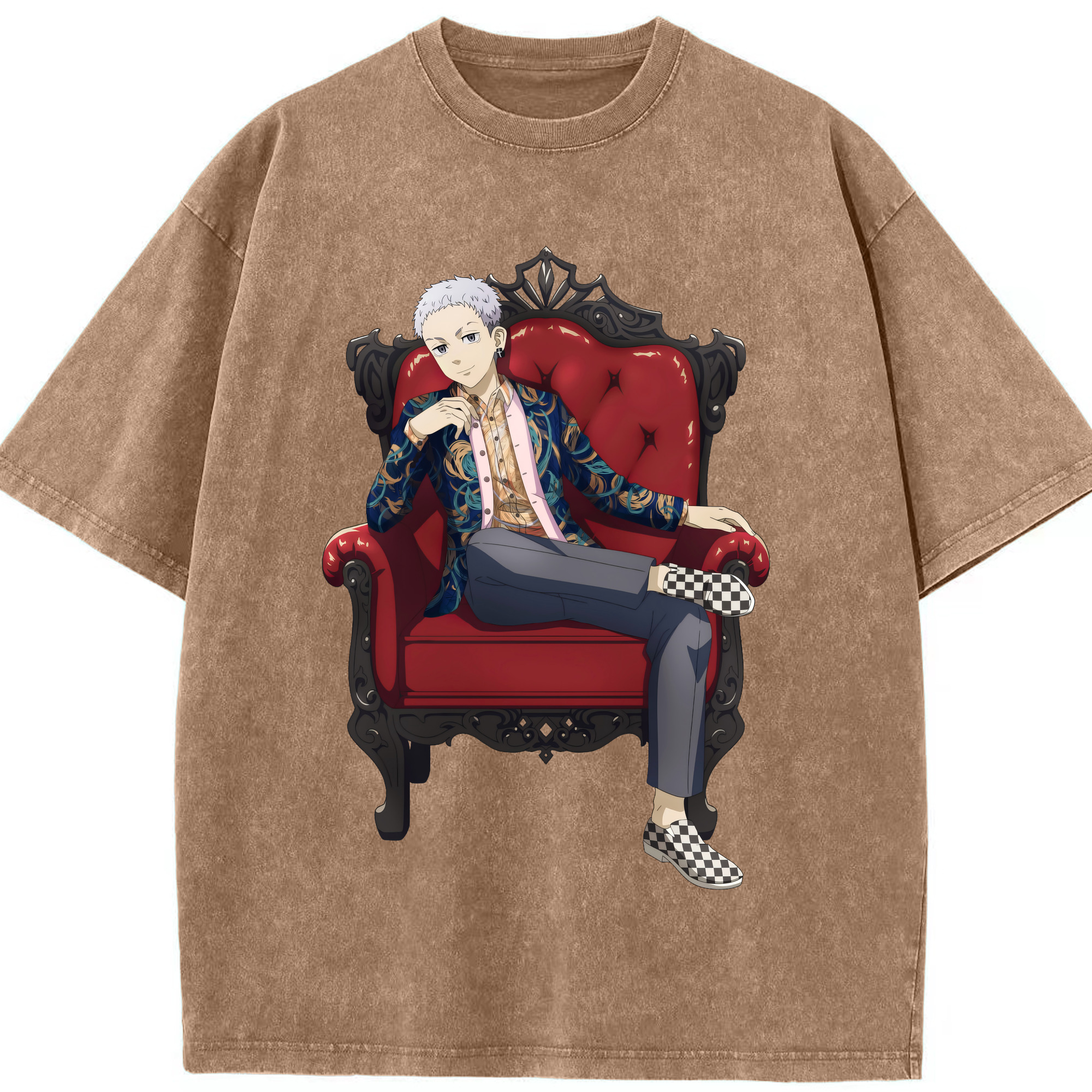 （画像用） 東京リベンジャーズ Tokyo Revengers 綿100% ヴィンテージ風 半袖Tシャツ（フロントプリント）