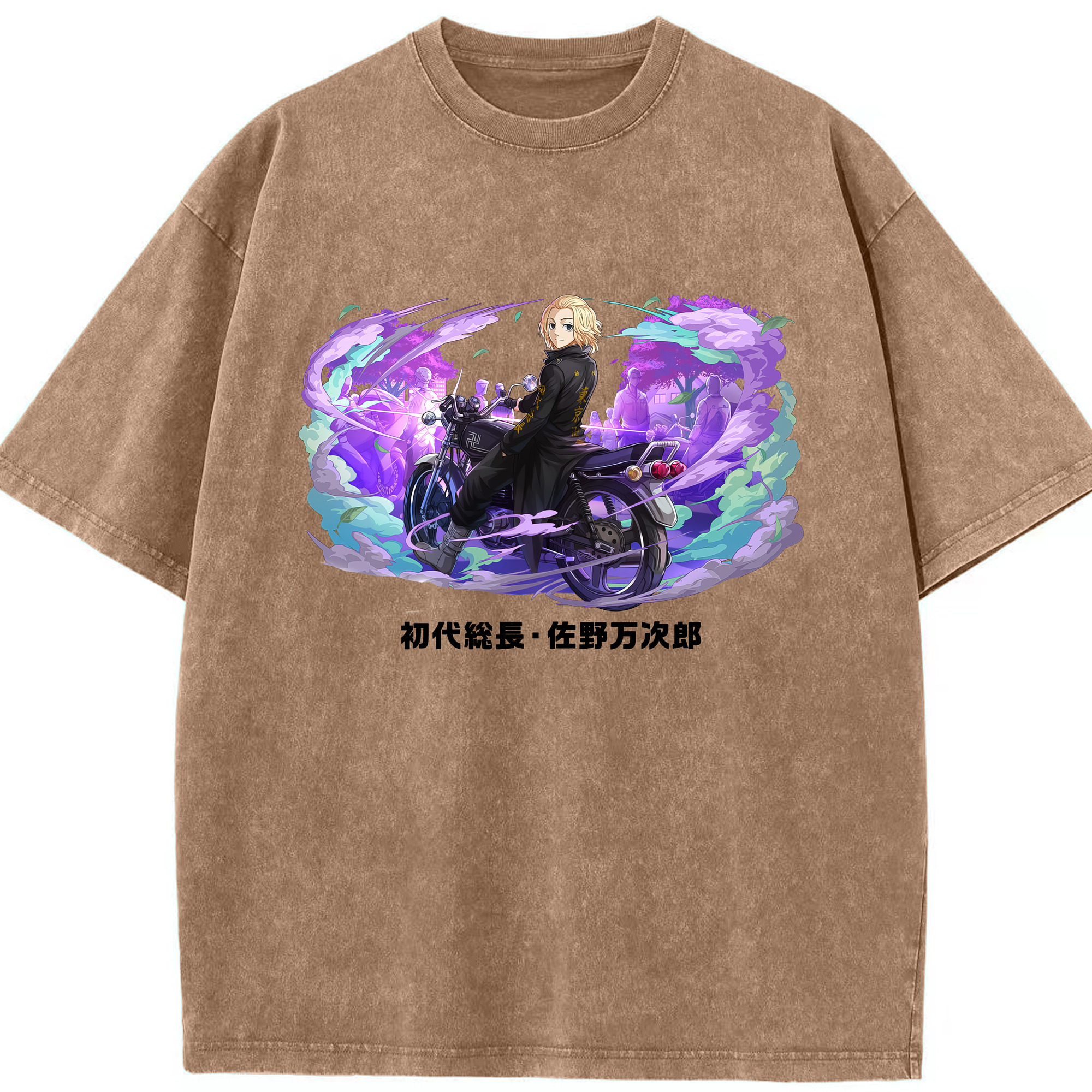 （画像用） 東京リベンジャーズ Tokyo Revengers 綿100% ヴィンテージ風 半袖Tシャツ（フロントプリント）