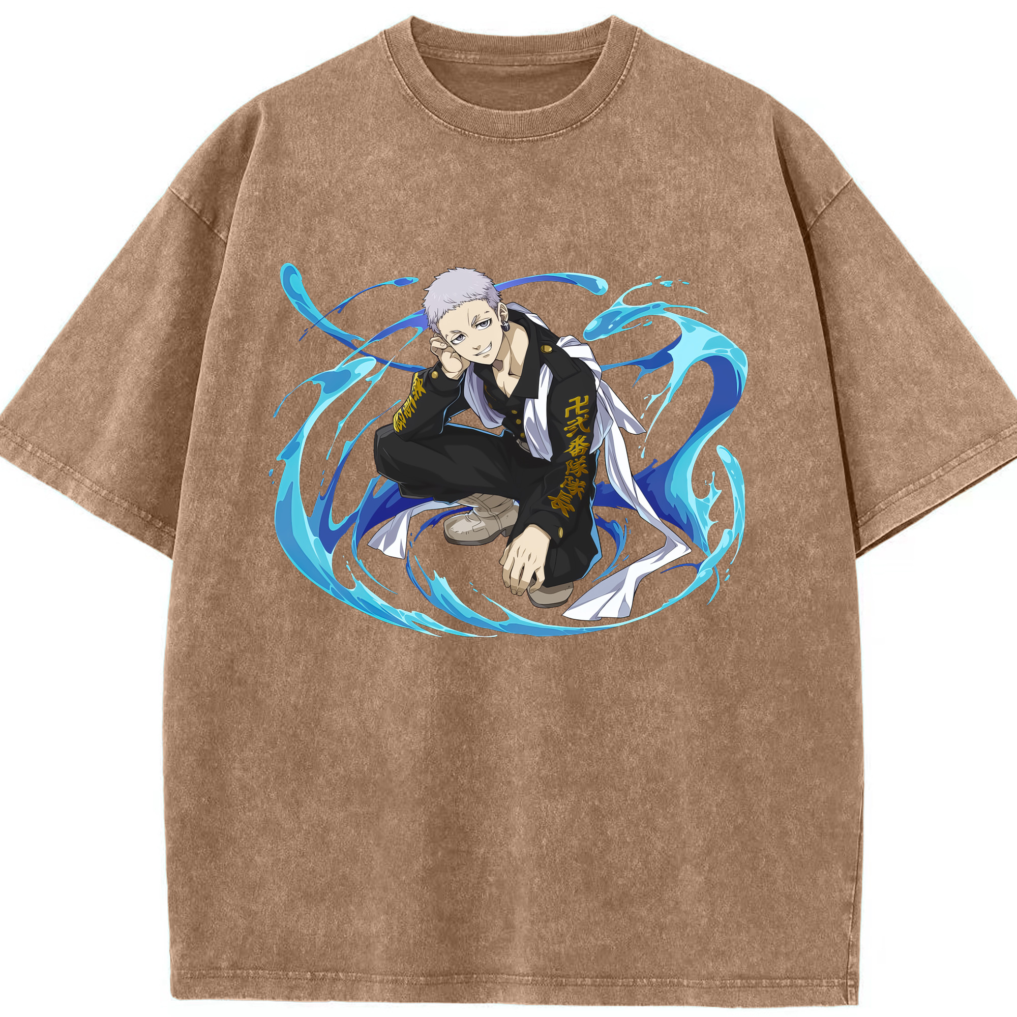 （画像用） 東京リベンジャーズ Tokyo Revengers 綿100% ヴィンテージ風 半袖Tシャツ（フロントプリント）