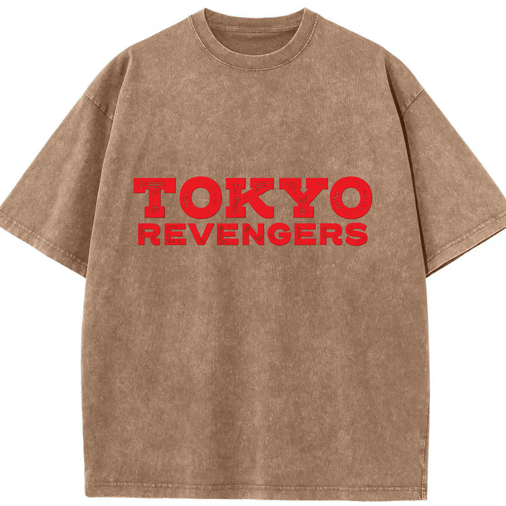 （画像用） 東京リベンジャーズ Tokyo Revengers 綿100% ヴィンテージ風 半袖Tシャツ（フロントプリント）