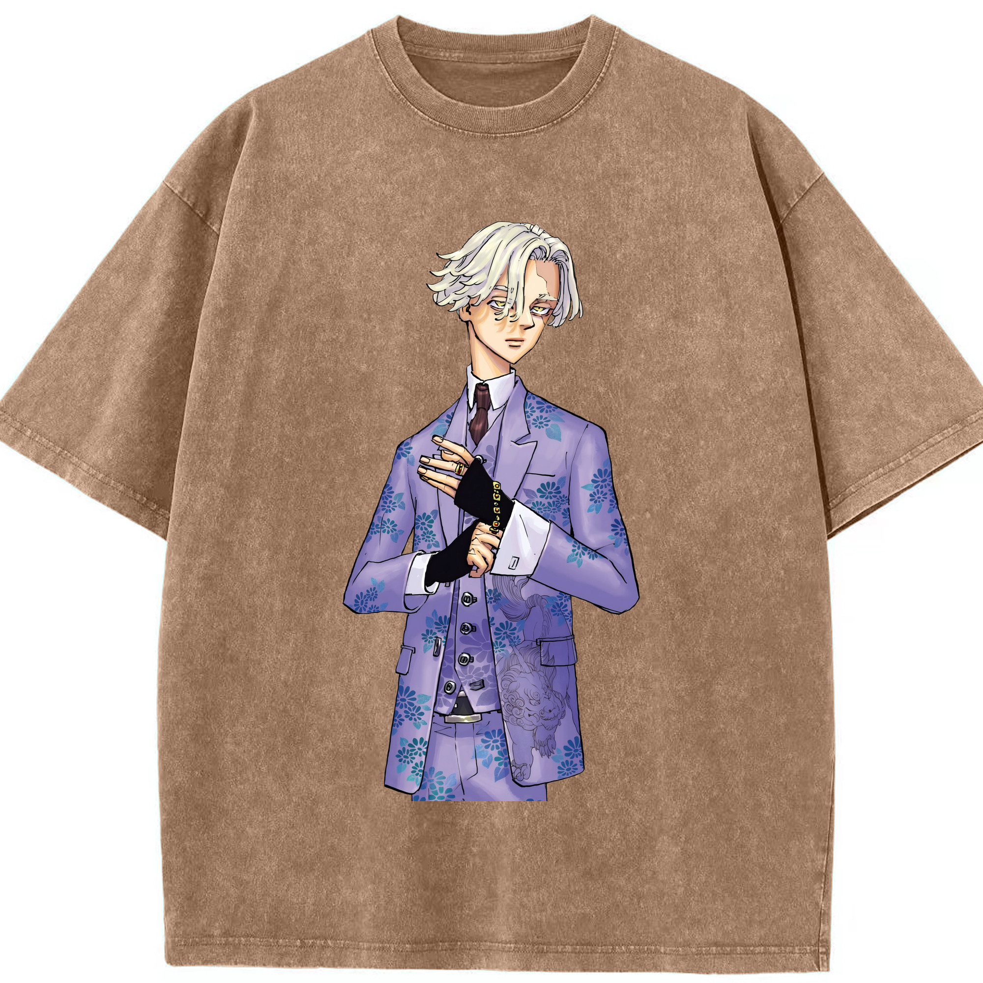 （画像用） 東京リベンジャーズ Tokyo Revengers 綿100% ヴィンテージ風 半袖Tシャツ（フロントプリント）