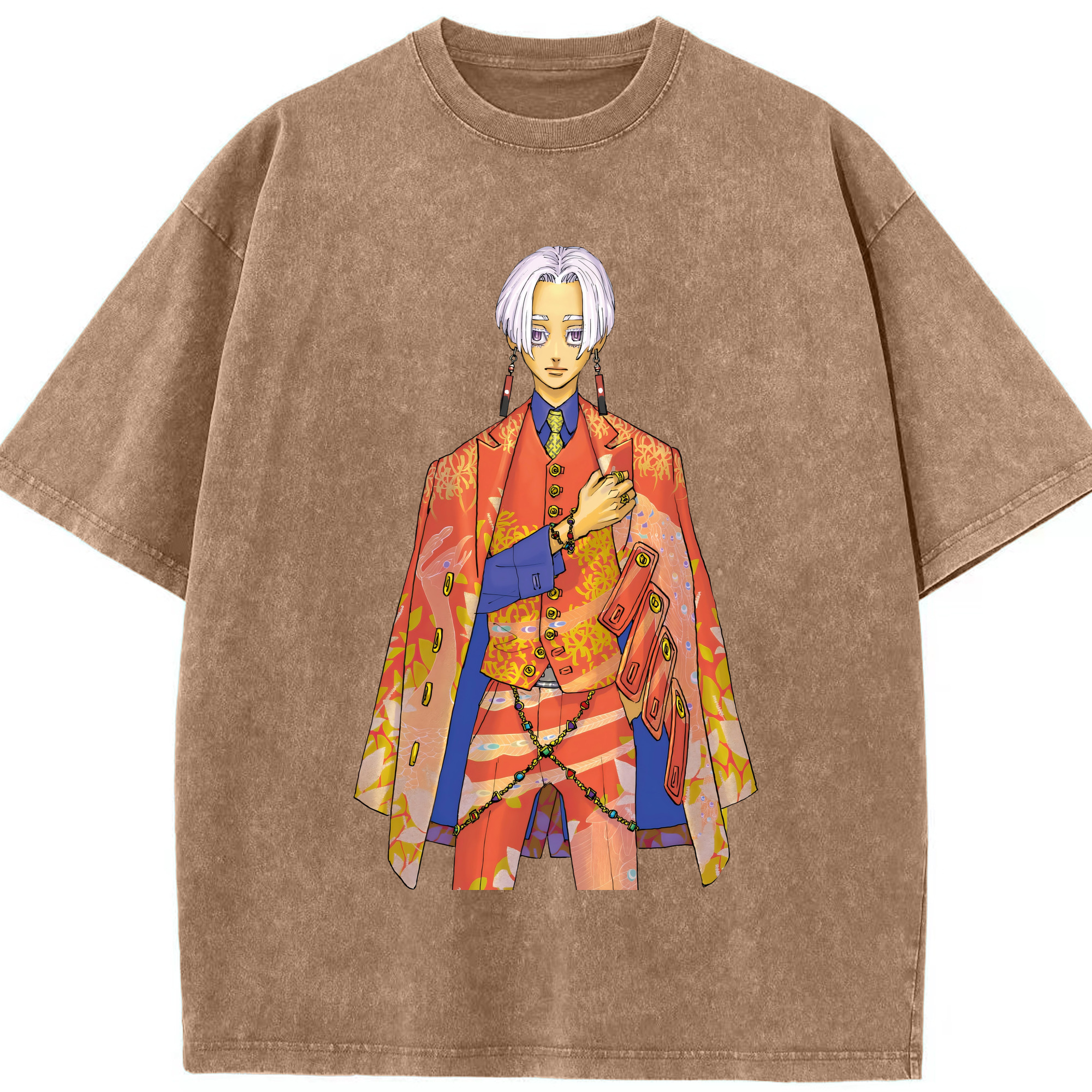 （画像用） 東京リベンジャーズ Tokyo Revengers 綿100% ヴィンテージ風 半袖Tシャツ（フロントプリント）