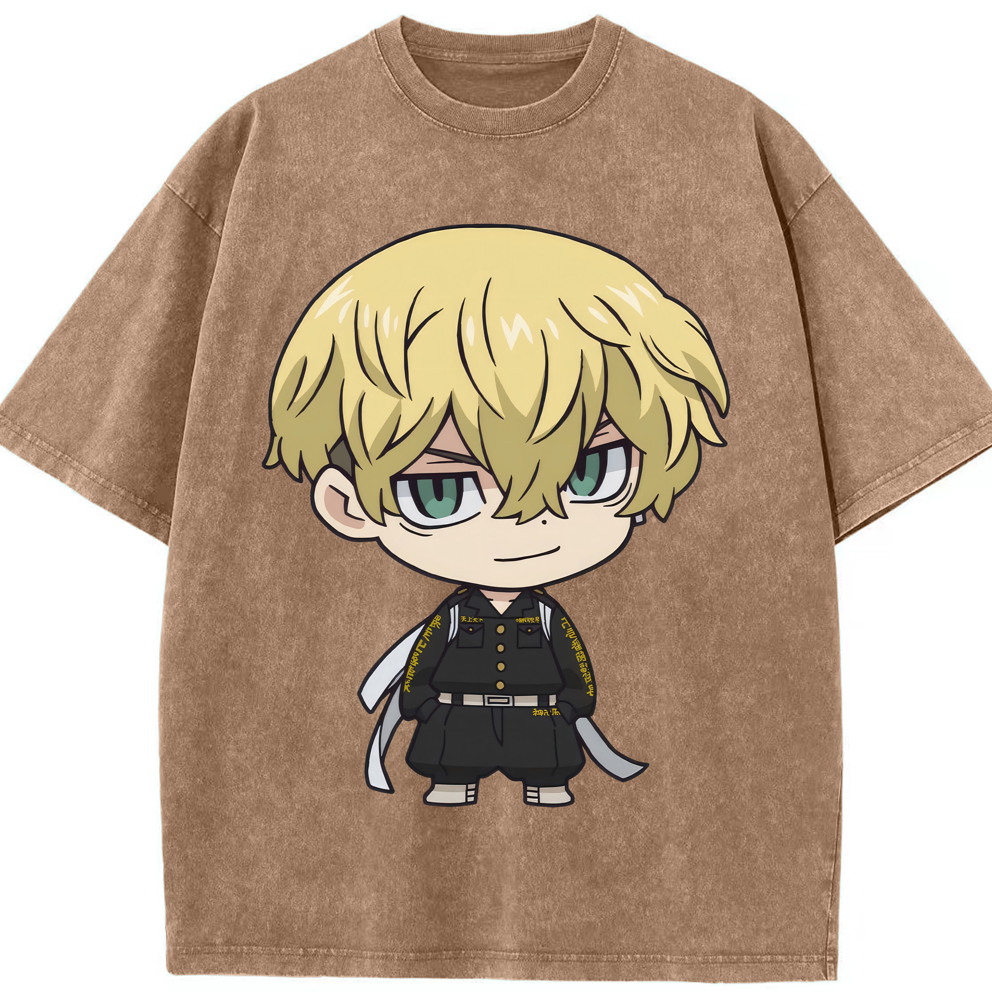 （画像用） 東京リベンジャーズ Tokyo Revengers 綿100% ヴィンテージ風 半袖Tシャツ（フロントプリント）