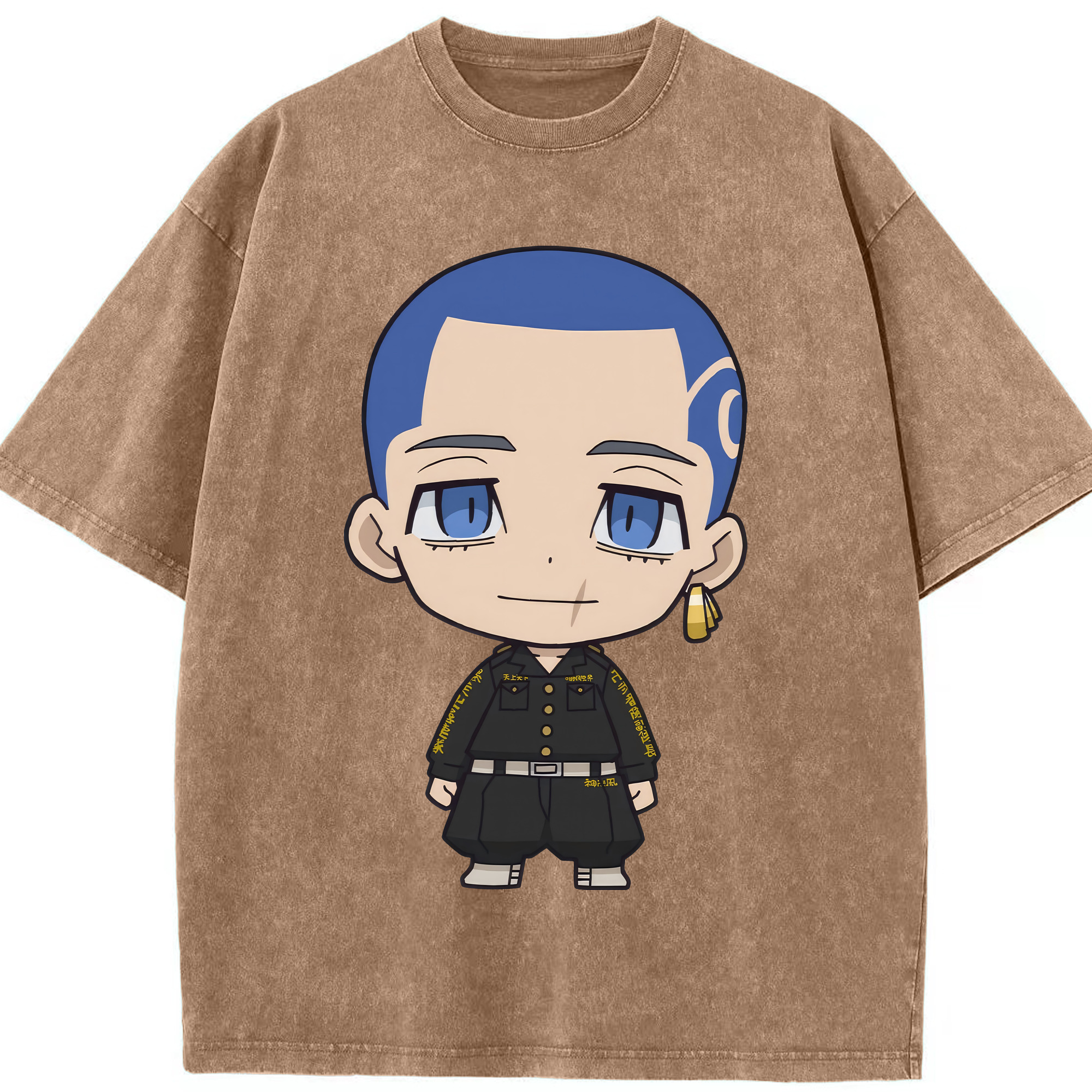 （画像用） 東京リベンジャーズ Tokyo Revengers 綿100% ヴィンテージ風 半袖Tシャツ（フロントプリント）