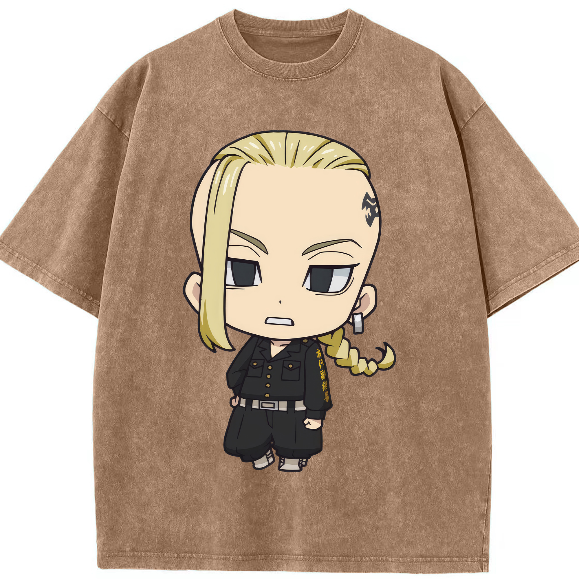 （画像用） 東京リベンジャーズ Tokyo Revengers 綿100% ヴィンテージ風 半袖Tシャツ（フロントプリント）