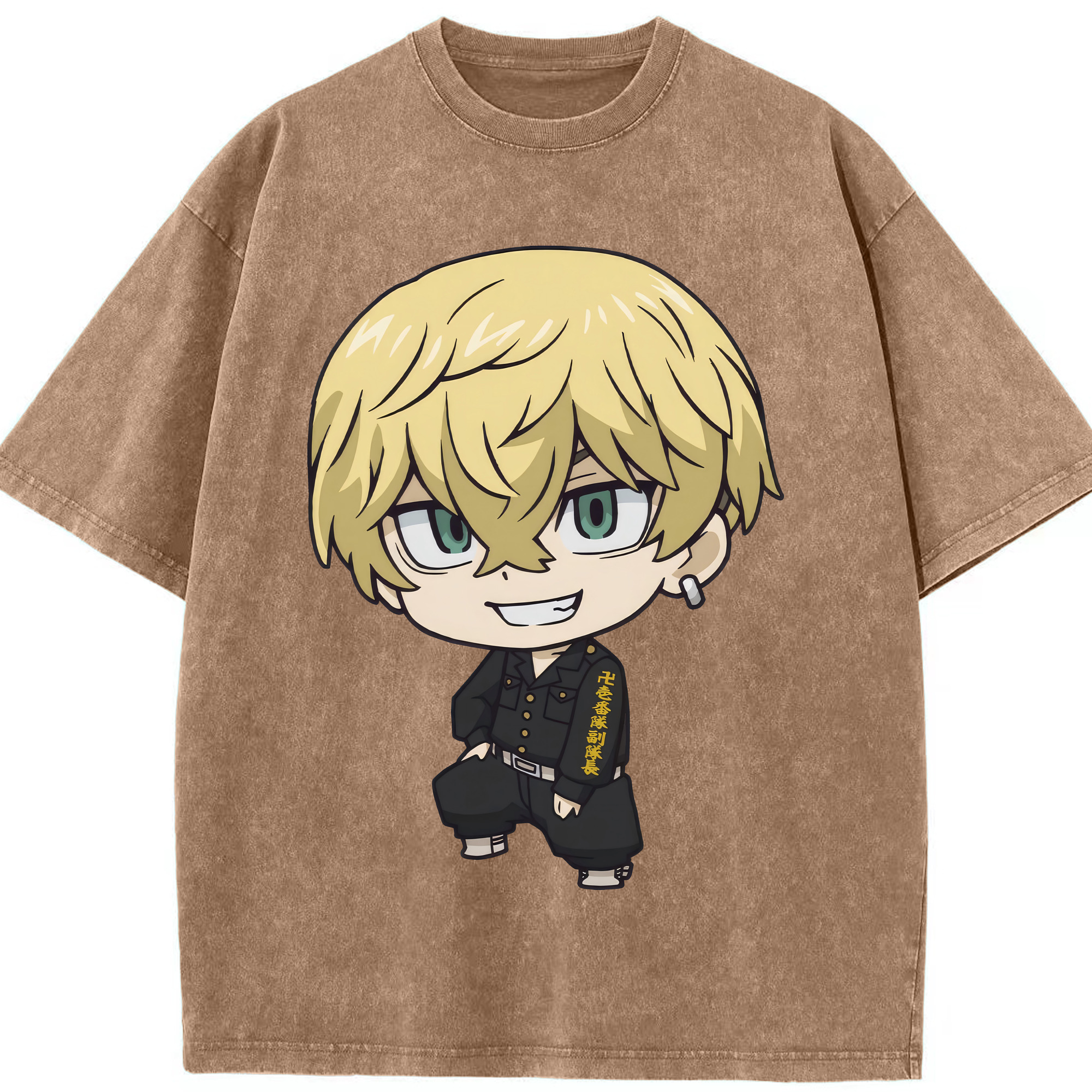 （画像用） 東京リベンジャーズ Tokyo Revengers 綿100% ヴィンテージ風 半袖Tシャツ（フロントプリント）