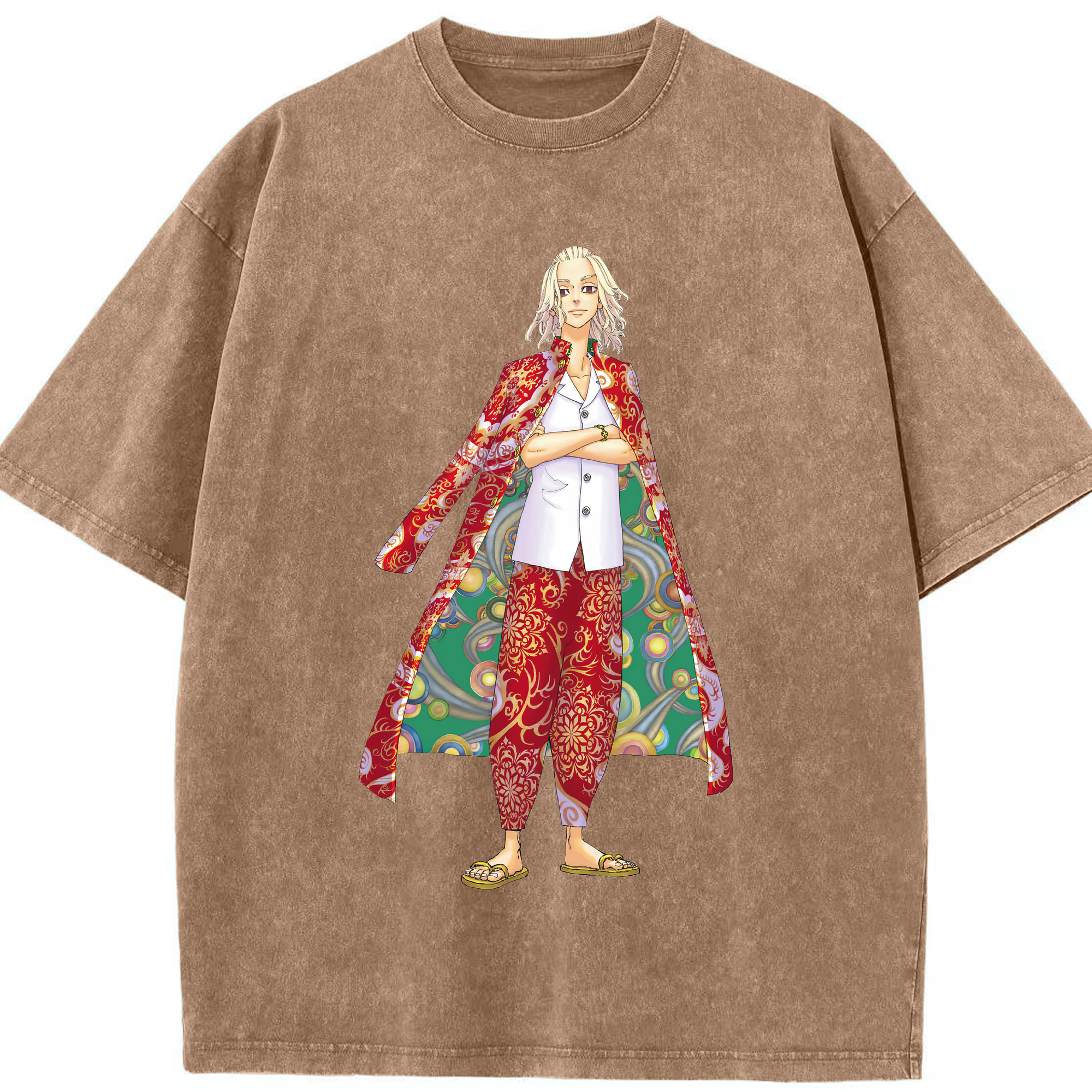 （画像用） 東京リベンジャーズ Tokyo Revengers 綿100% ヴィンテージ風 半袖Tシャツ（フロントプリント）