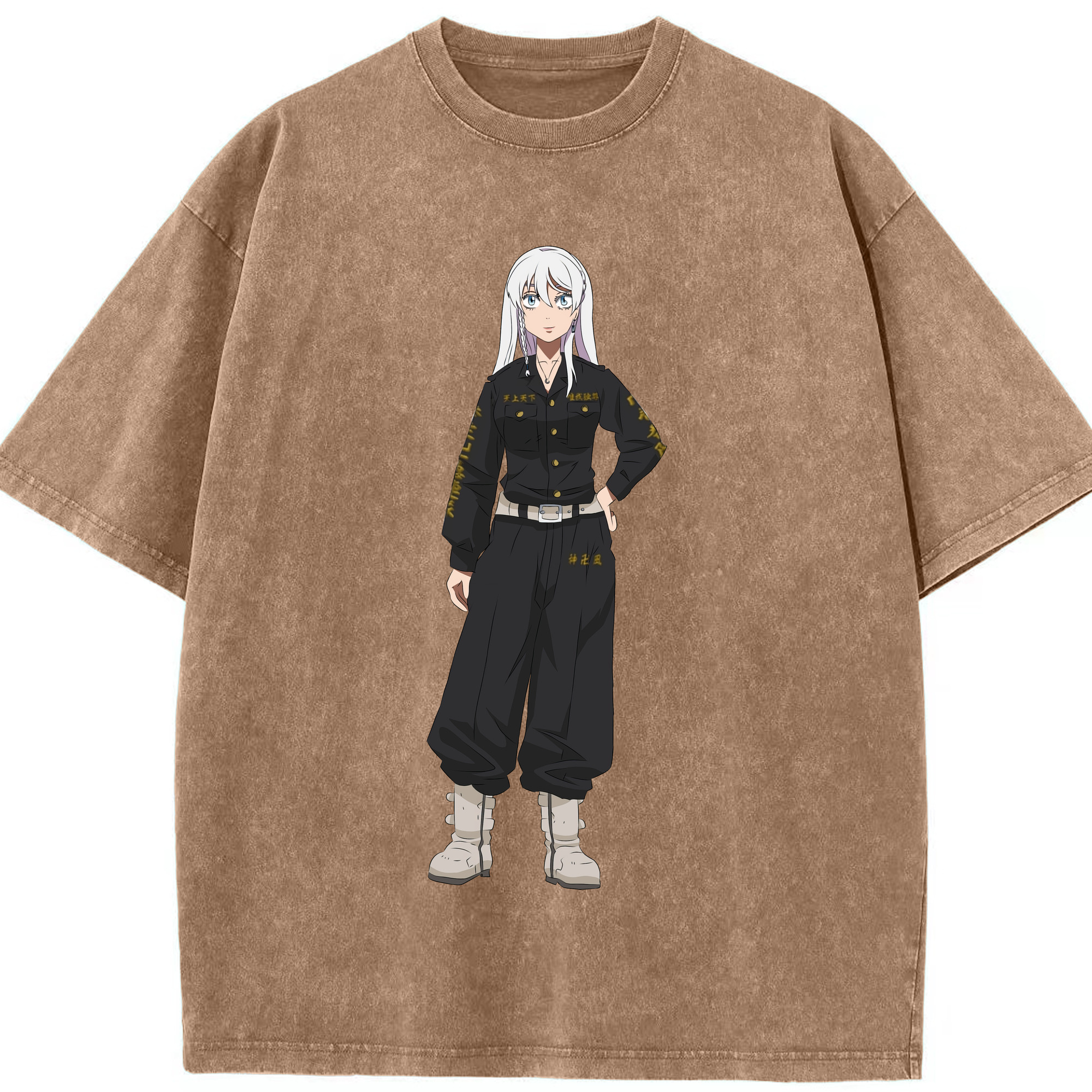 （画像用） 東京リベンジャーズ Tokyo Revengers 綿100% ヴィンテージ風 半袖Tシャツ（フロントプリント）