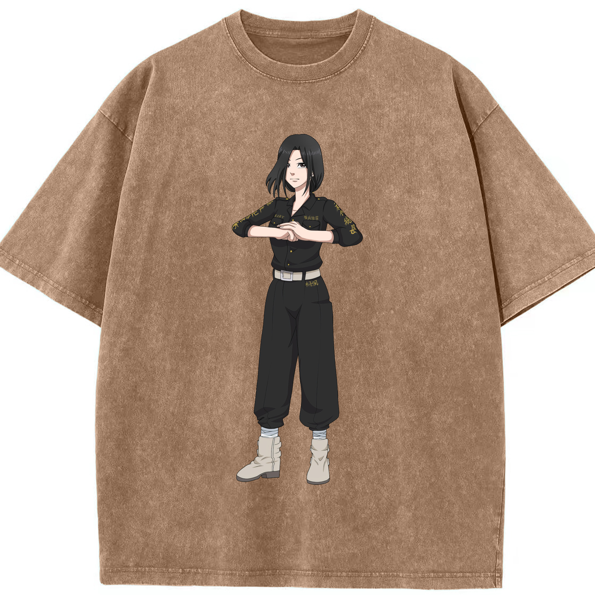 （画像用） 東京リベンジャーズ Tokyo Revengers 綿100% ヴィンテージ風 半袖Tシャツ（フロントプリント）