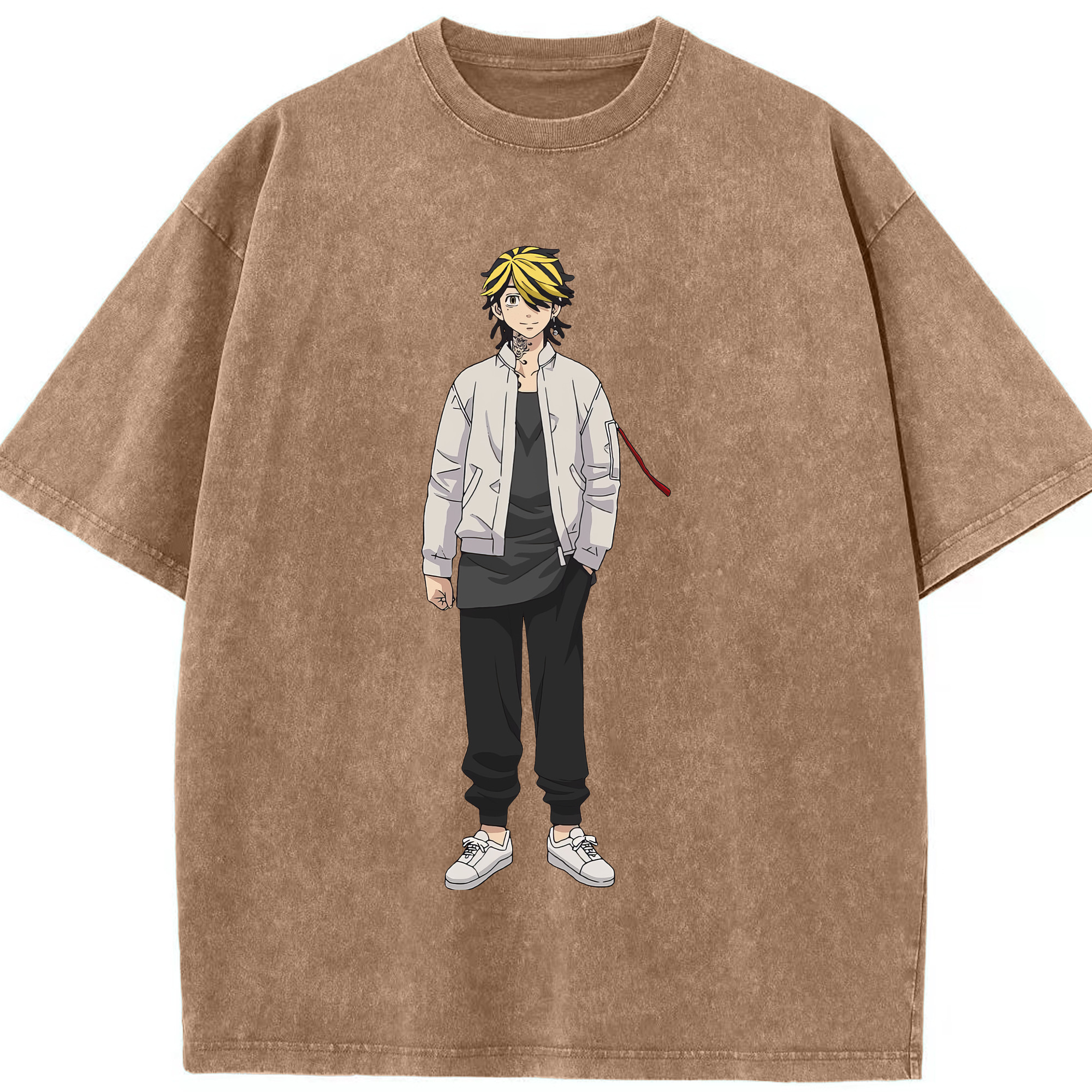 （画像用） 東京リベンジャーズ Tokyo Revengers 綿100% ヴィンテージ風 半袖Tシャツ（フロントプリント）
