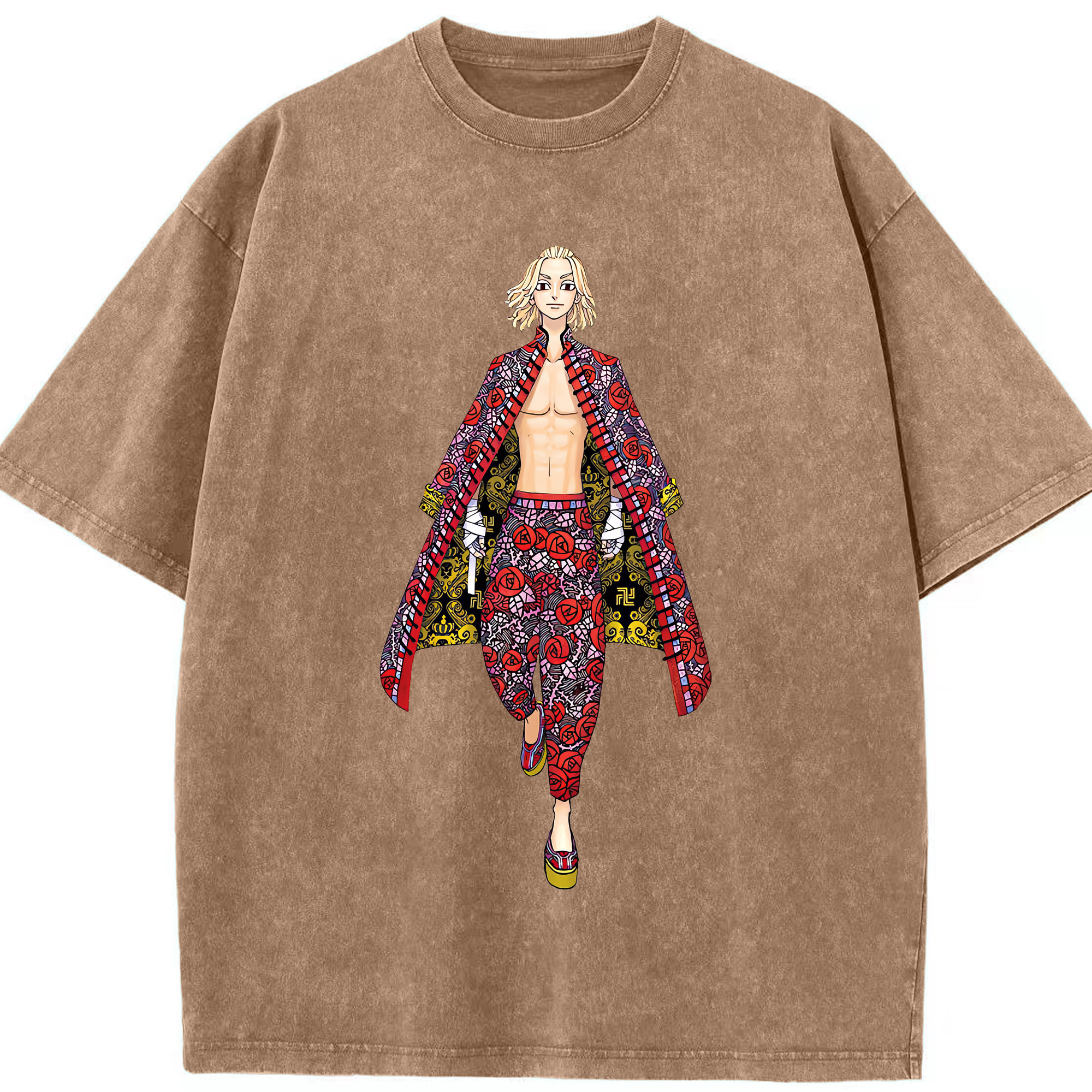 （画像用） 東京リベンジャーズ Tokyo Revengers 綿100% ヴィンテージ風 半袖Tシャツ（フロントプリント）