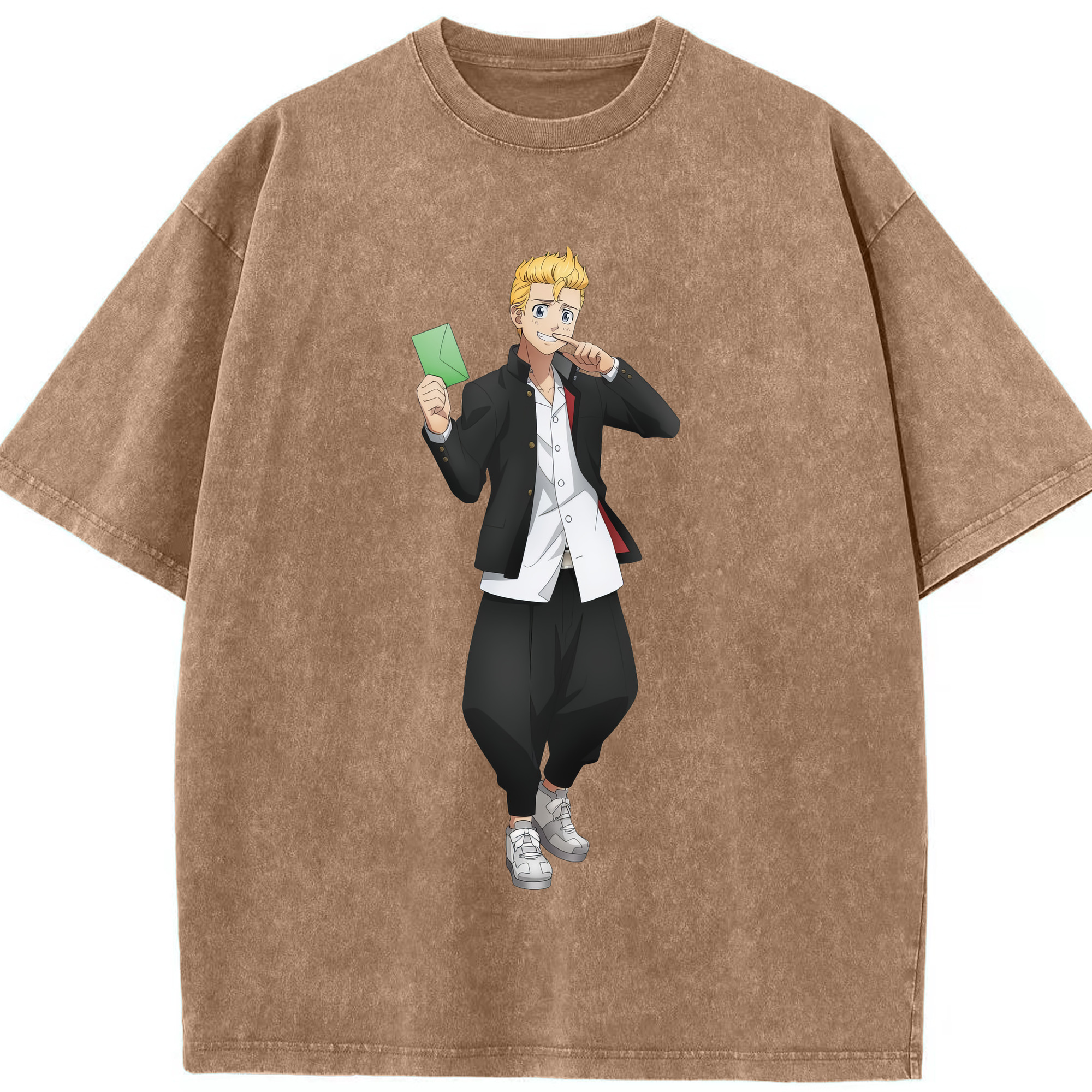 （画像用） 東京リベンジャーズ Tokyo Revengers 綿100% ヴィンテージ風 半袖Tシャツ（フロントプリント）