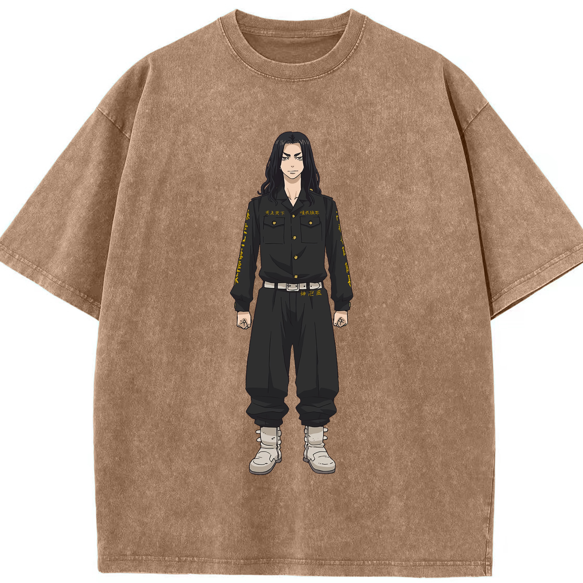 （画像用） 東京リベンジャーズ Tokyo Revengers 綿100% ヴィンテージ風 半袖Tシャツ（フロントプリント）