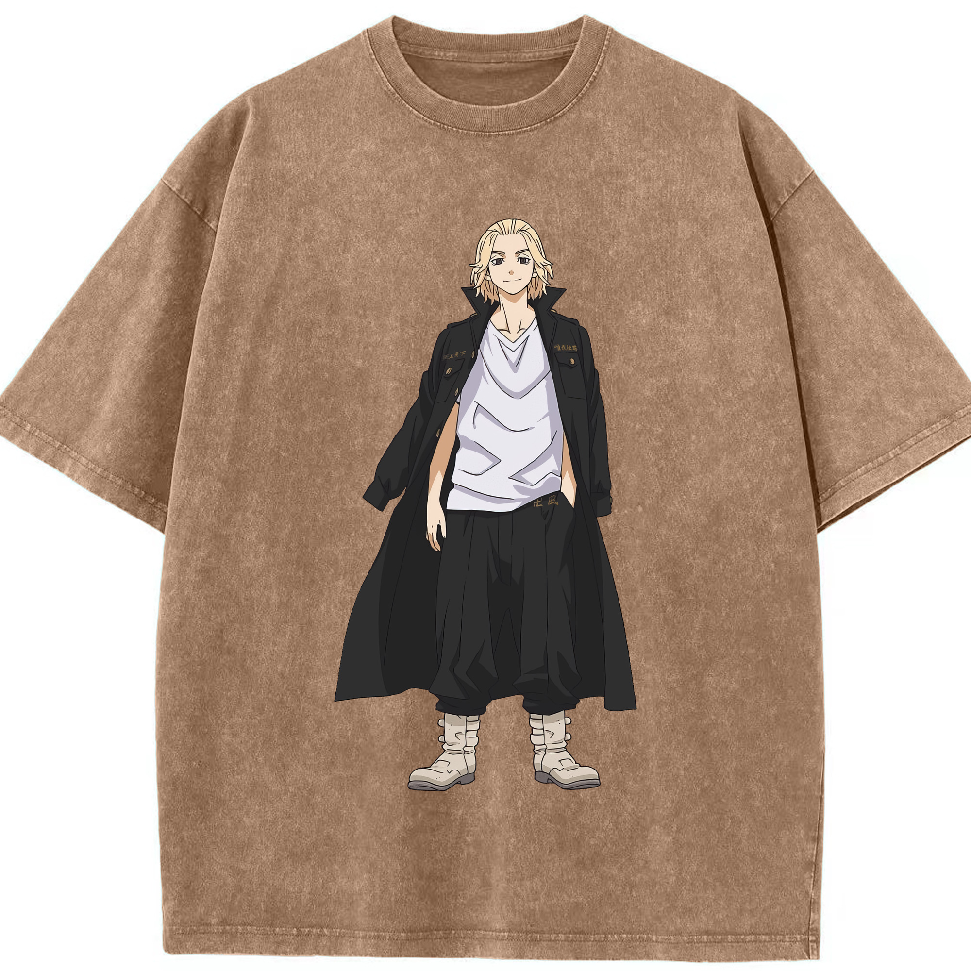 （画像用） 東京リベンジャーズ Tokyo Revengers 綿100% ヴィンテージ風 半袖Tシャツ（フロントプリント）