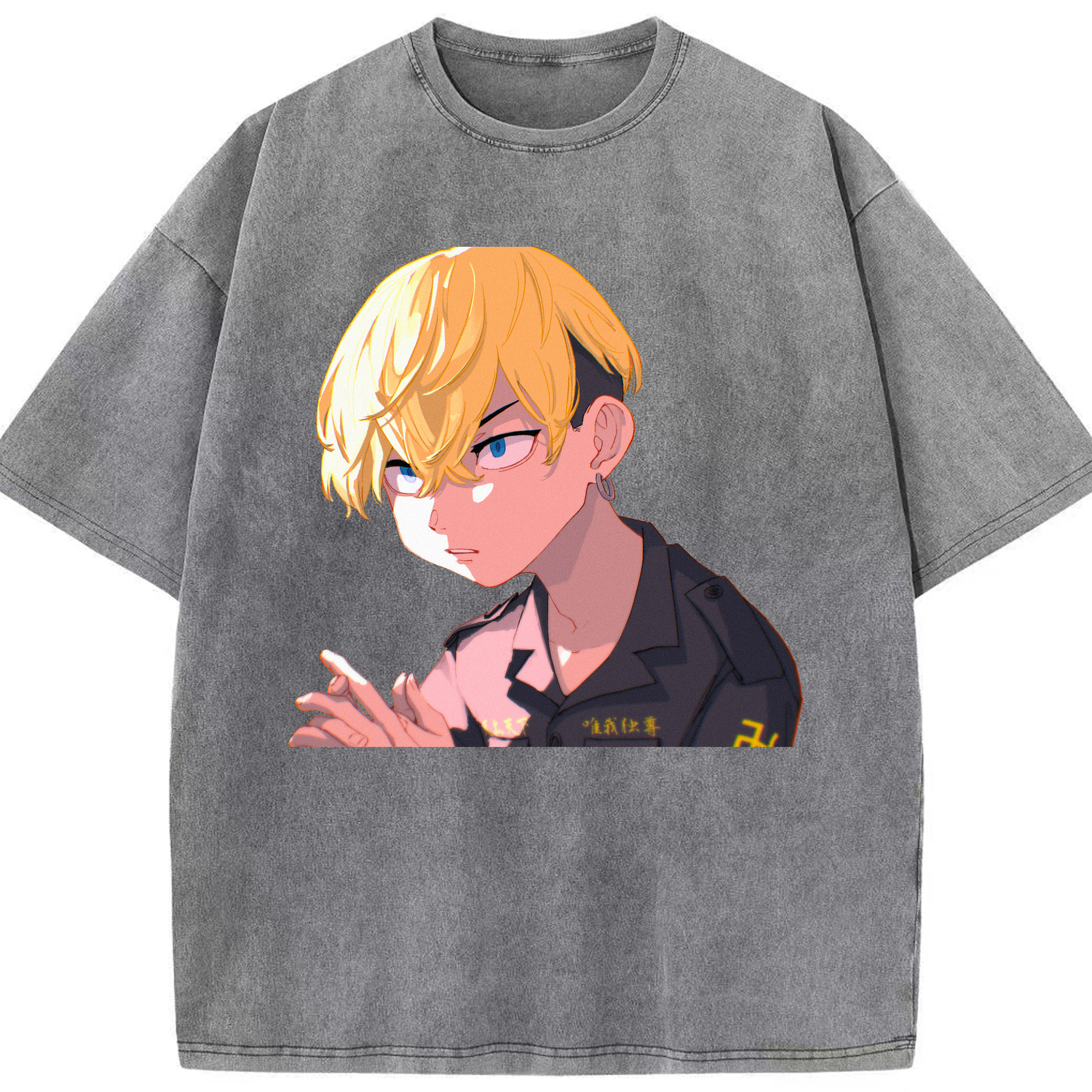 （画像用） 東京リベンジャーズ Tokyo Revengers 綿100% ヴィンテージ風 半袖Tシャツ（フロントプリント）
