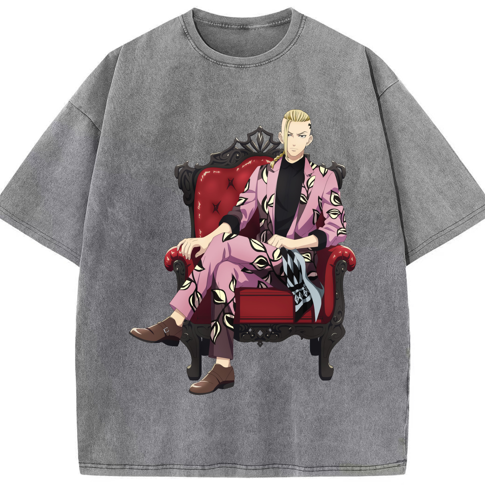 （画像用） 東京リベンジャーズ Tokyo Revengers 綿100% ヴィンテージ風 半袖Tシャツ（フロントプリント）