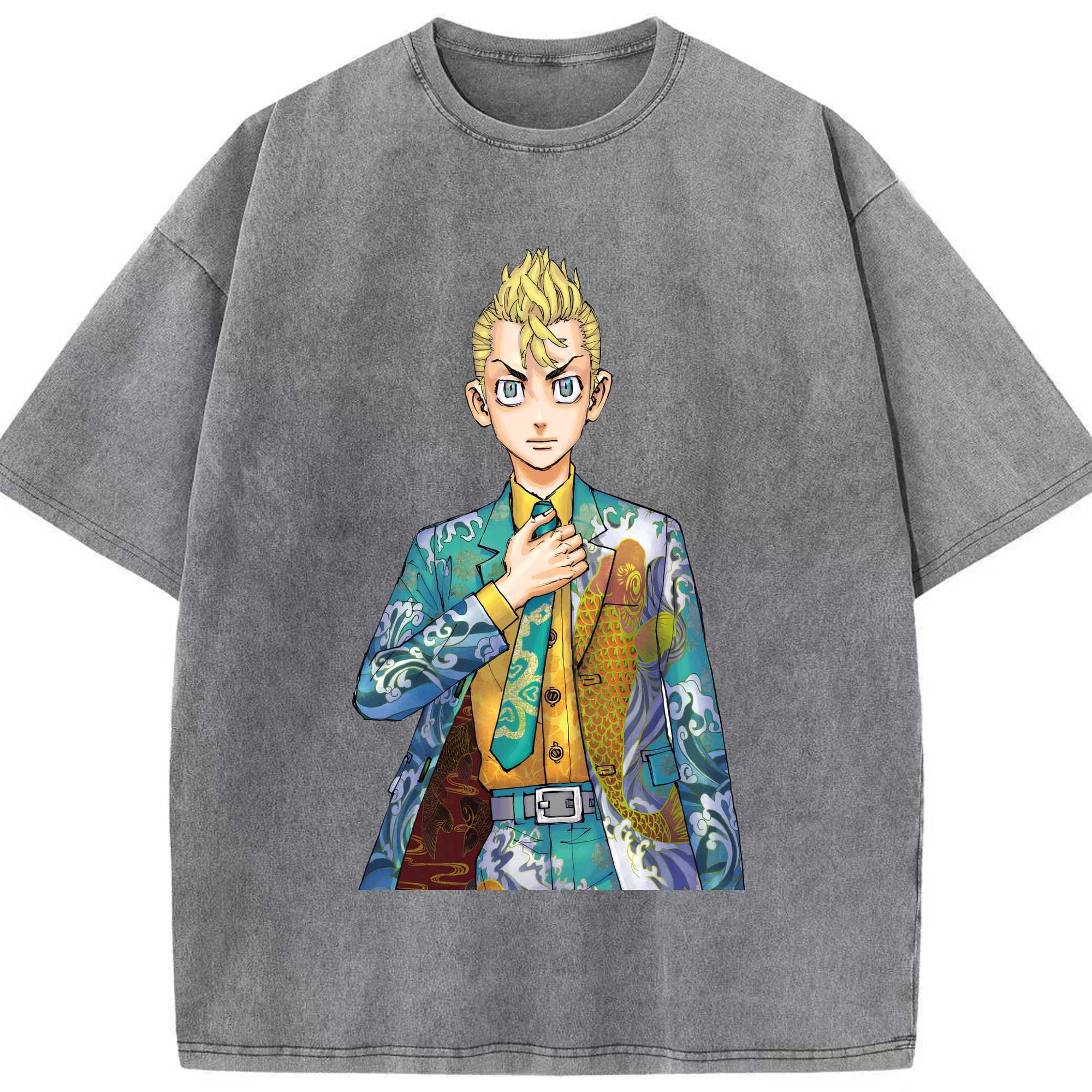 （画像用） 東京リベンジャーズ Tokyo Revengers 綿100% ヴィンテージ風 半袖Tシャツ（フロントプリント）