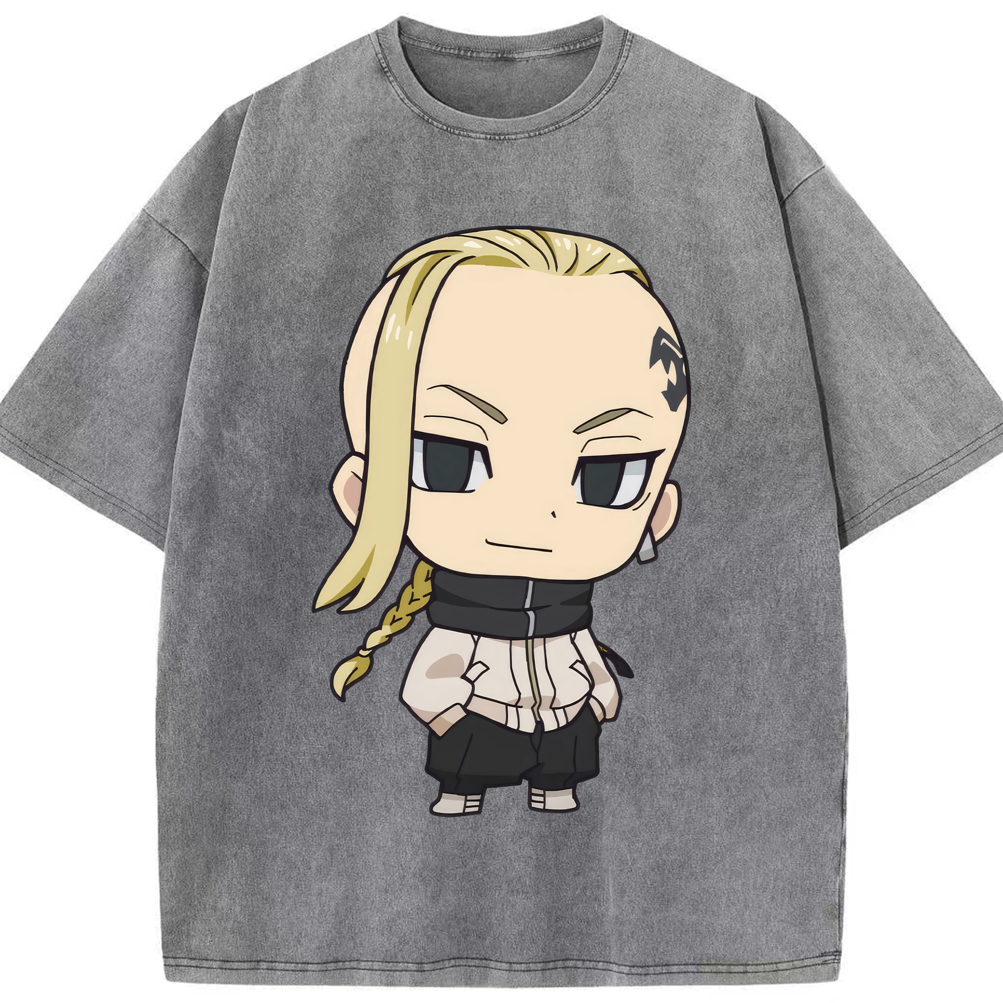 （画像用） 東京リベンジャーズ Tokyo Revengers 綿100% ヴィンテージ風 半袖Tシャツ（フロントプリント）