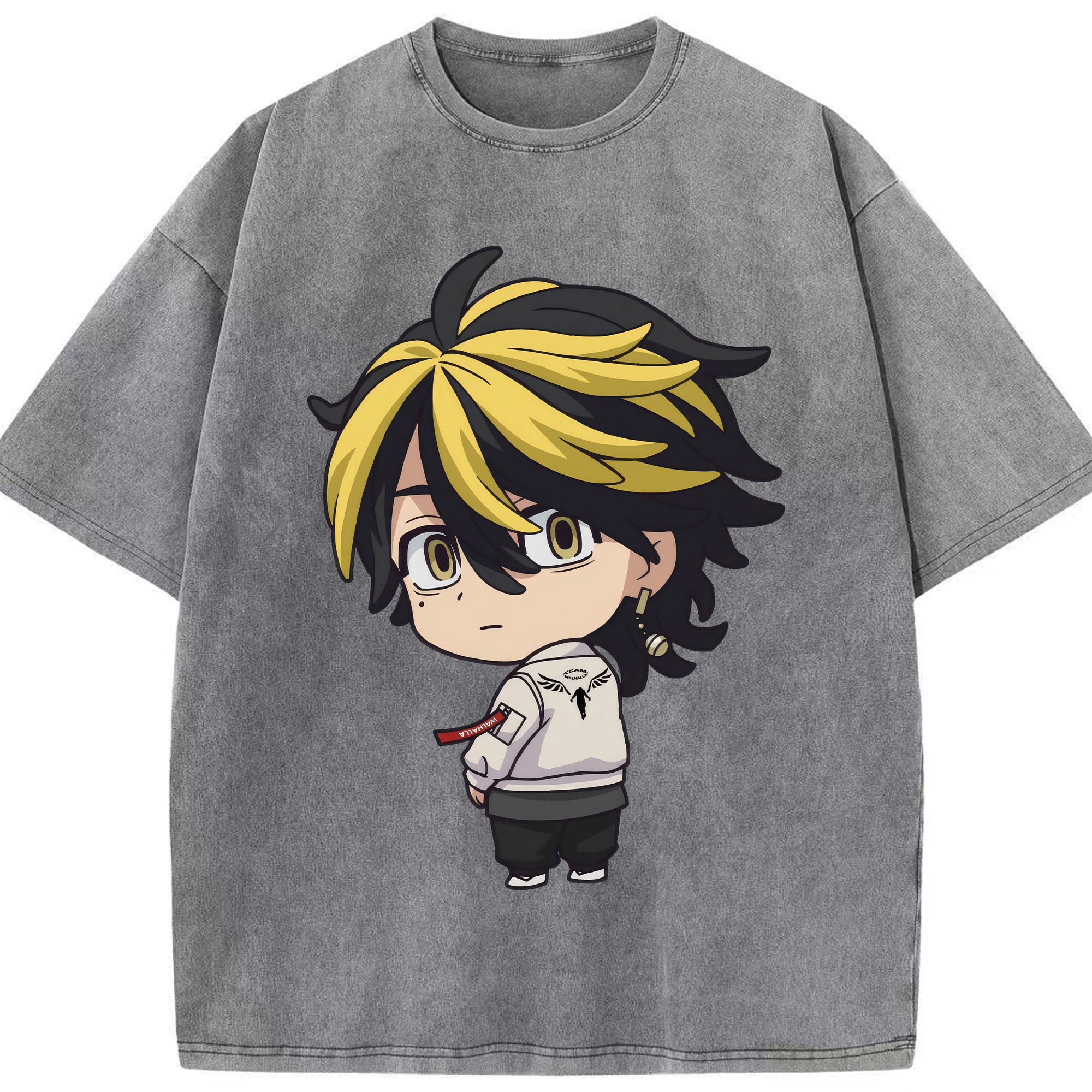 （画像用） 東京リベンジャーズ Tokyo Revengers 綿100% ヴィンテージ風 半袖Tシャツ（フロントプリント）