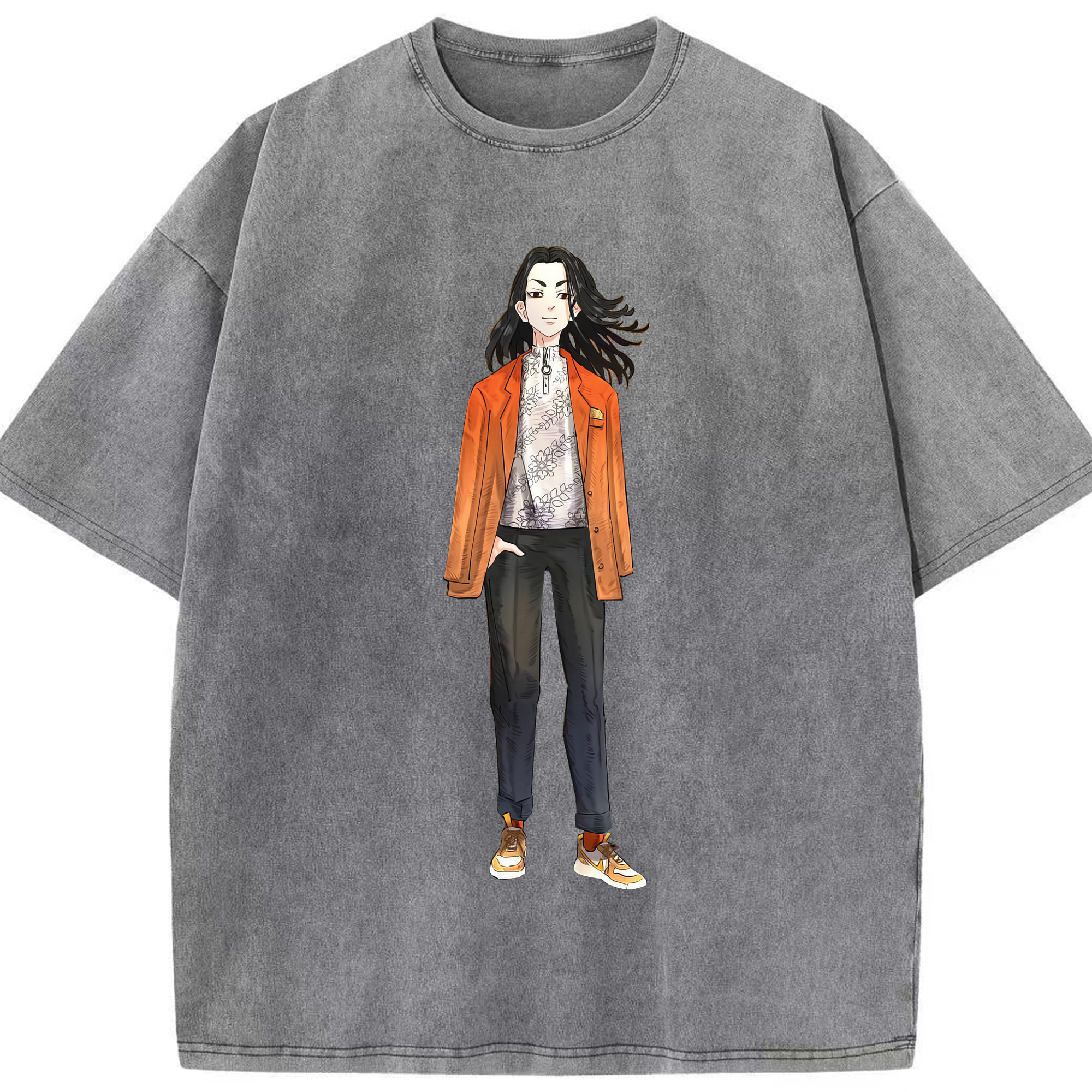 （画像用） 東京リベンジャーズ Tokyo Revengers 綿100% ヴィンテージ風 半袖Tシャツ（フロントプリント）