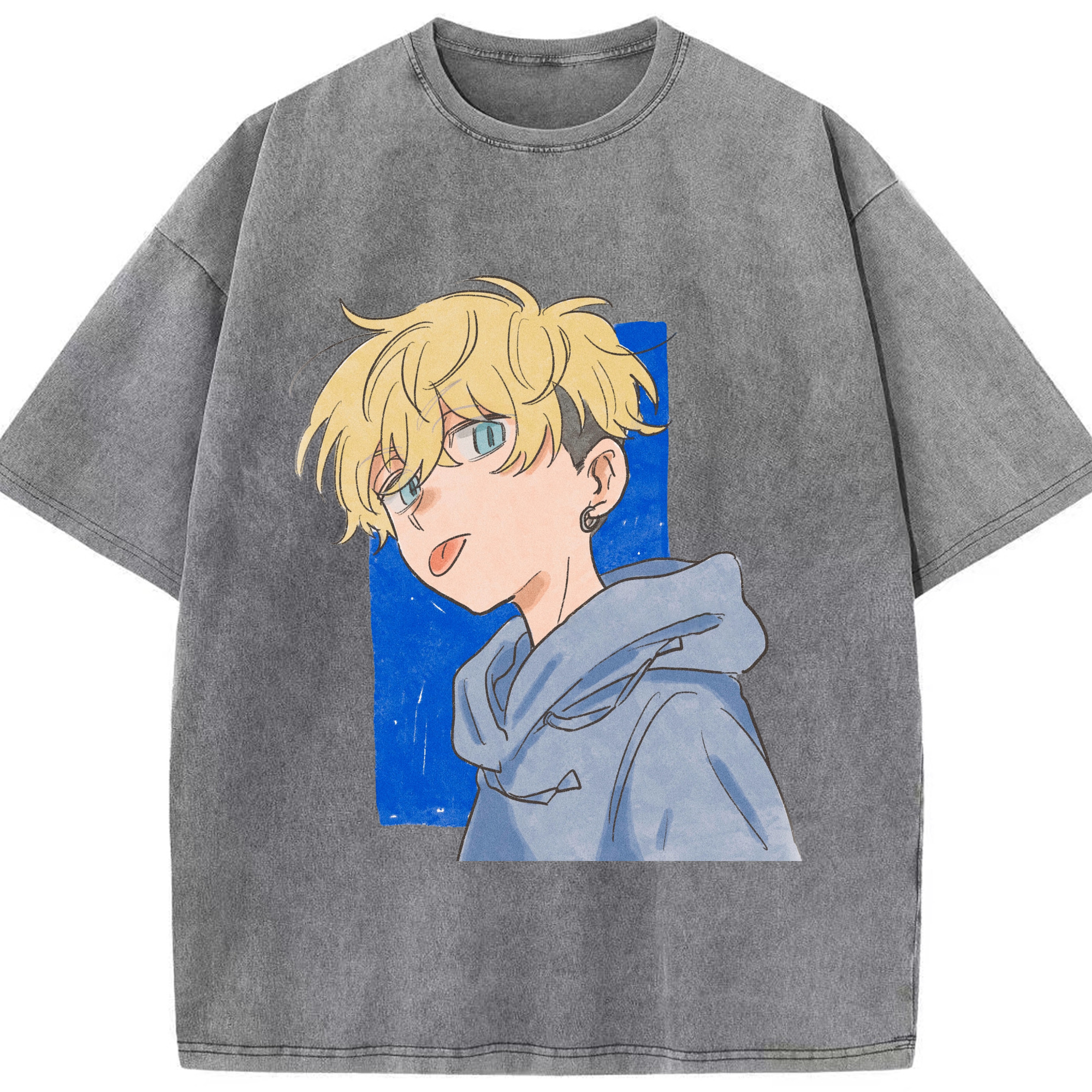 （画像用） 東京リベンジャーズ Tokyo Revengers 綿100% ヴィンテージ風 半袖Tシャツ（フロントプリント）