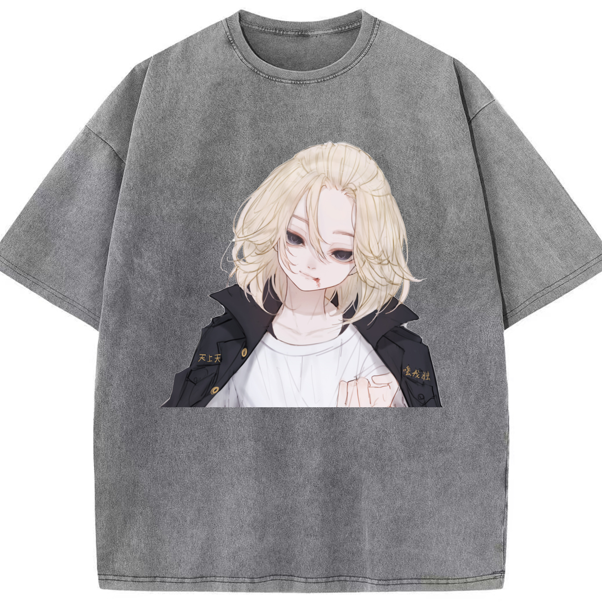 （画像用） 東京リベンジャーズ Tokyo Revengers 綿100% ヴィンテージ風 半袖Tシャツ（フロントプリント）