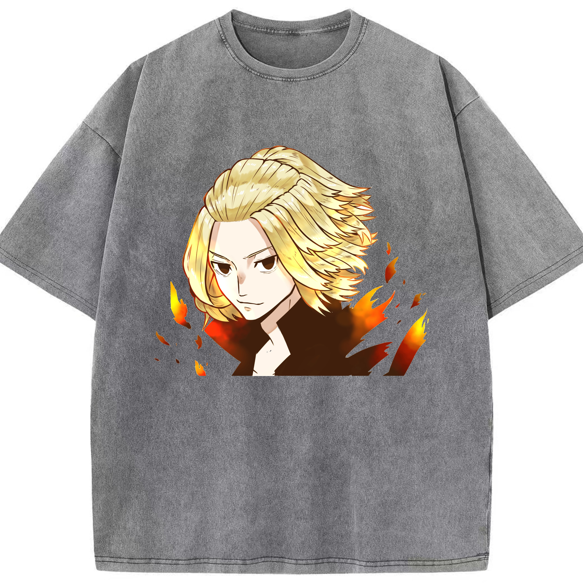 （画像用） 東京リベンジャーズ Tokyo Revengers 綿100% ヴィンテージ風 半袖Tシャツ（フロントプリント）