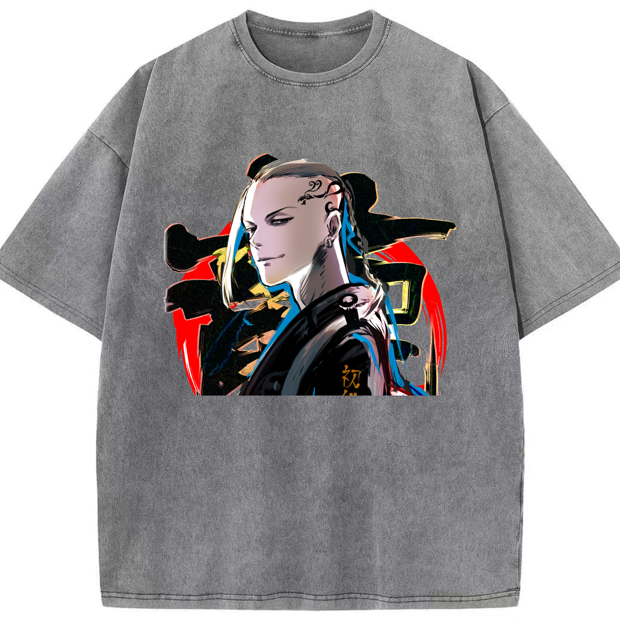 （画像用） 東京リベンジャーズ Tokyo Revengers 綿100% ヴィンテージ風 半袖Tシャツ（フロントプリント）