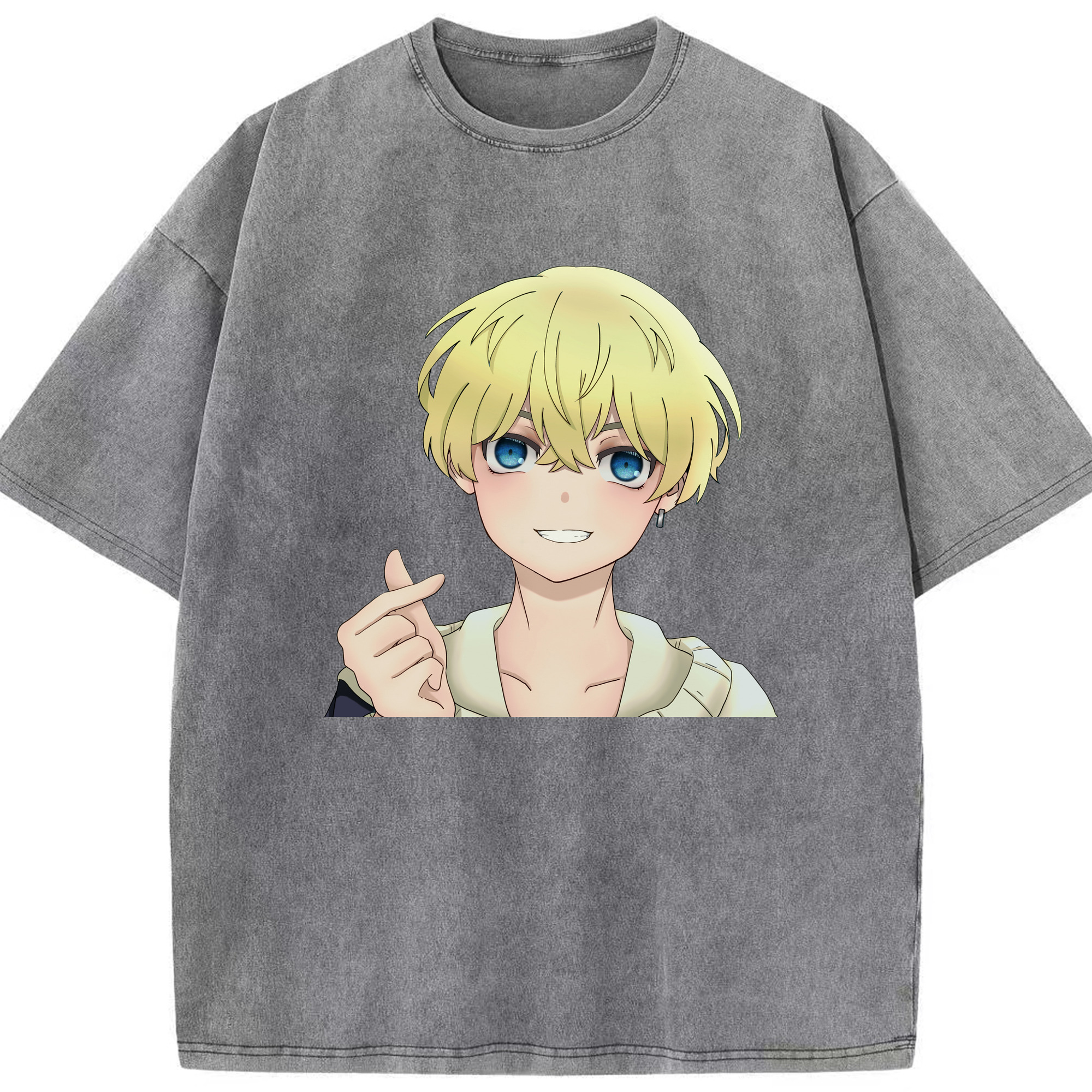（画像用） 東京リベンジャーズ Tokyo Revengers 綿100% ヴィンテージ風 半袖Tシャツ（フロントプリント）