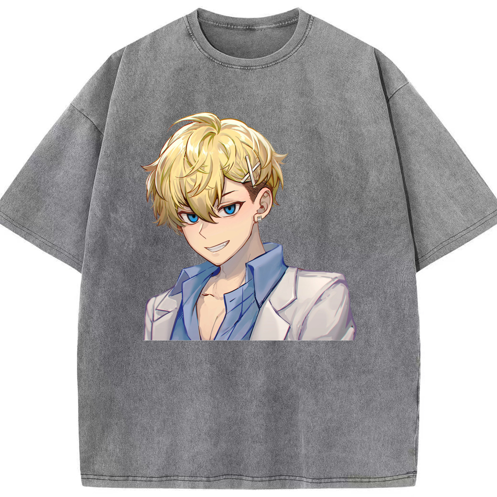 （画像用） 東京リベンジャーズ Tokyo Revengers 綿100% ヴィンテージ風 半袖Tシャツ（フロントプリント）