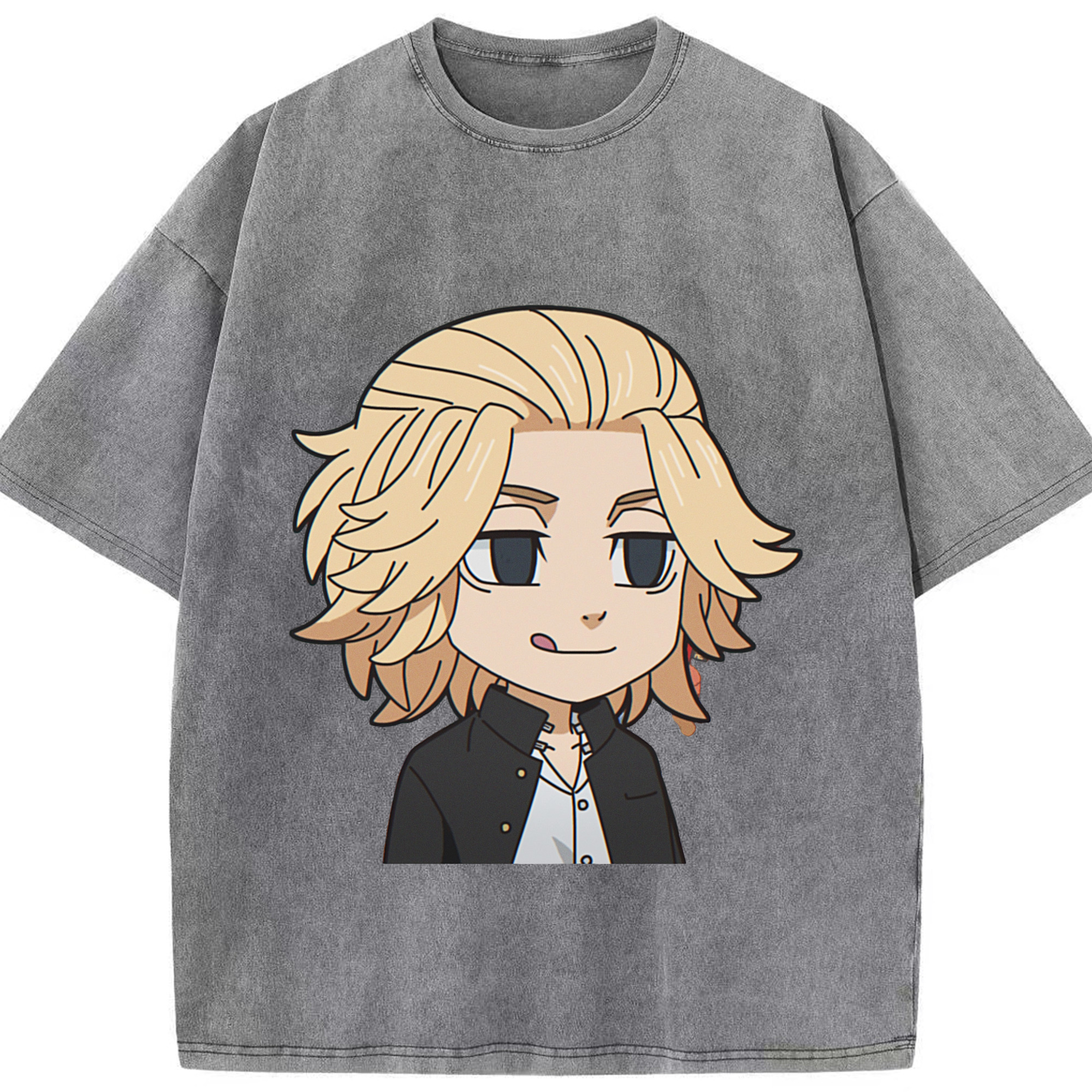 （画像用） 東京リベンジャーズ Tokyo Revengers 綿100% ヴィンテージ風 半袖Tシャツ（フロントプリント）