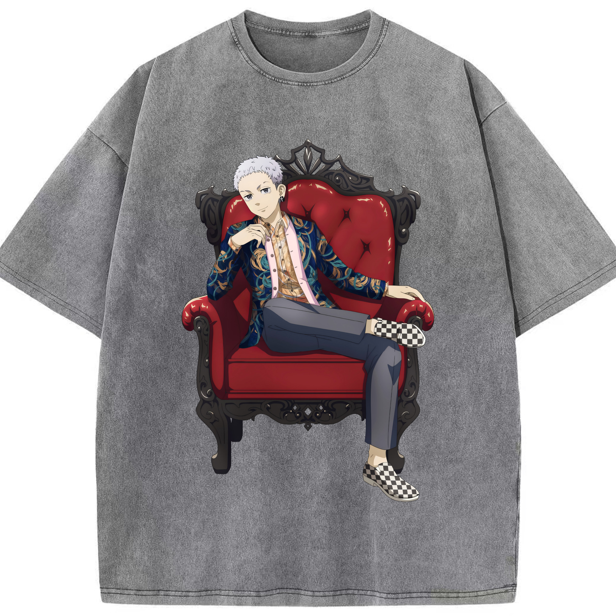 （画像用） 東京リベンジャーズ Tokyo Revengers 綿100% ヴィンテージ風 半袖Tシャツ（フロントプリント）