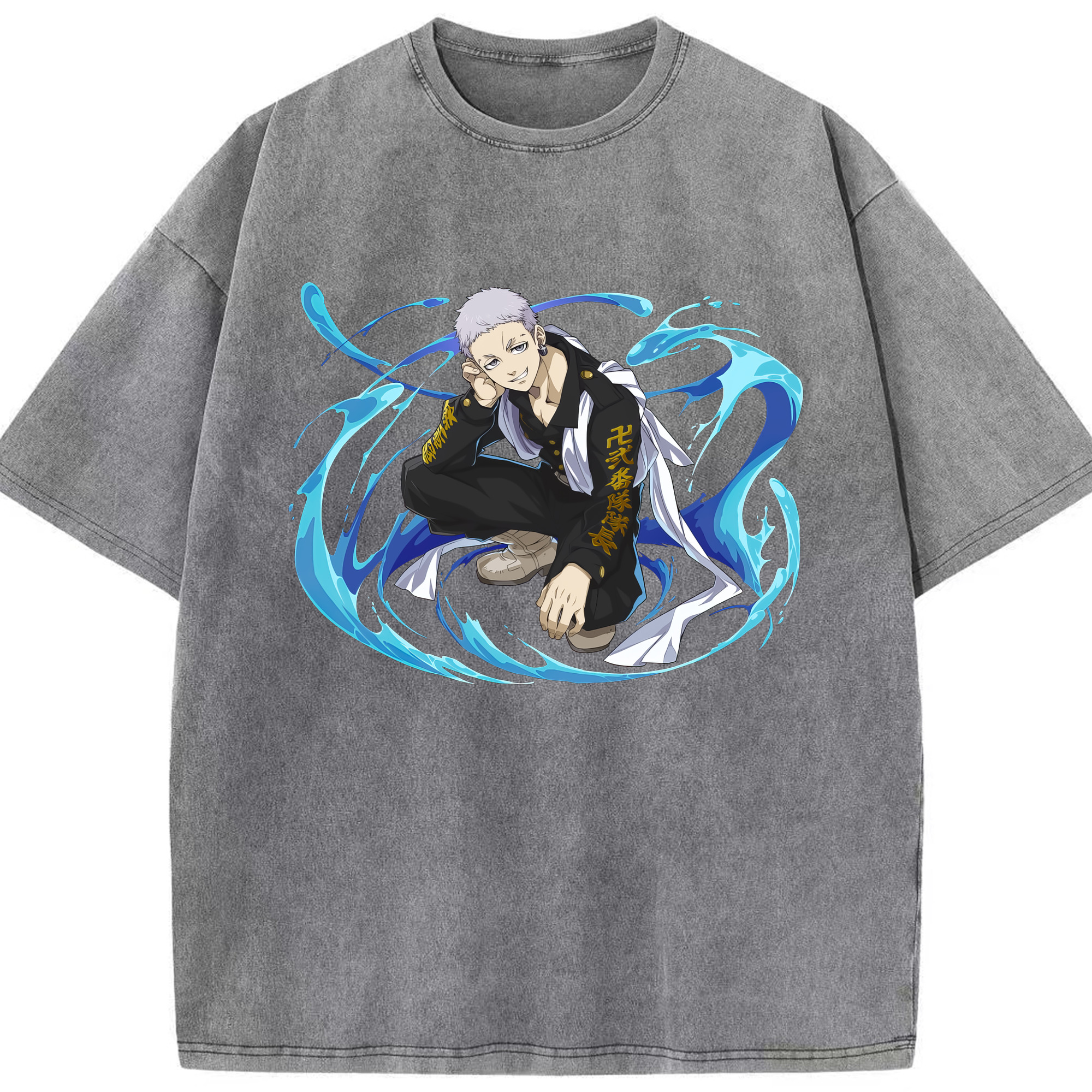 （画像用） 東京リベンジャーズ Tokyo Revengers 綿100% ヴィンテージ風 半袖Tシャツ（フロントプリント）