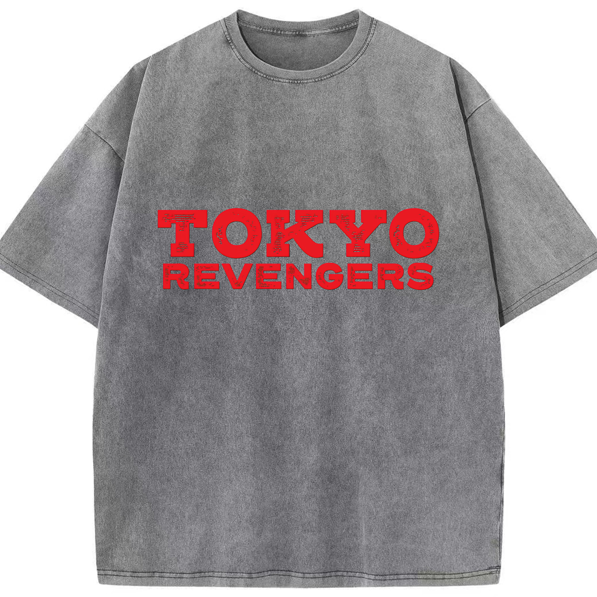 （画像用） 東京リベンジャーズ Tokyo Revengers 綿100% ヴィンテージ風 半袖Tシャツ（フロントプリント）