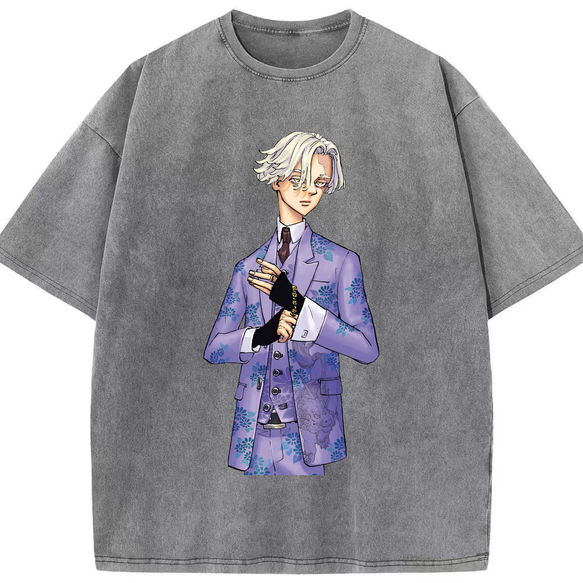 （画像用） 東京リベンジャーズ Tokyo Revengers 綿100% ヴィンテージ風 半袖Tシャツ（フロントプリント）