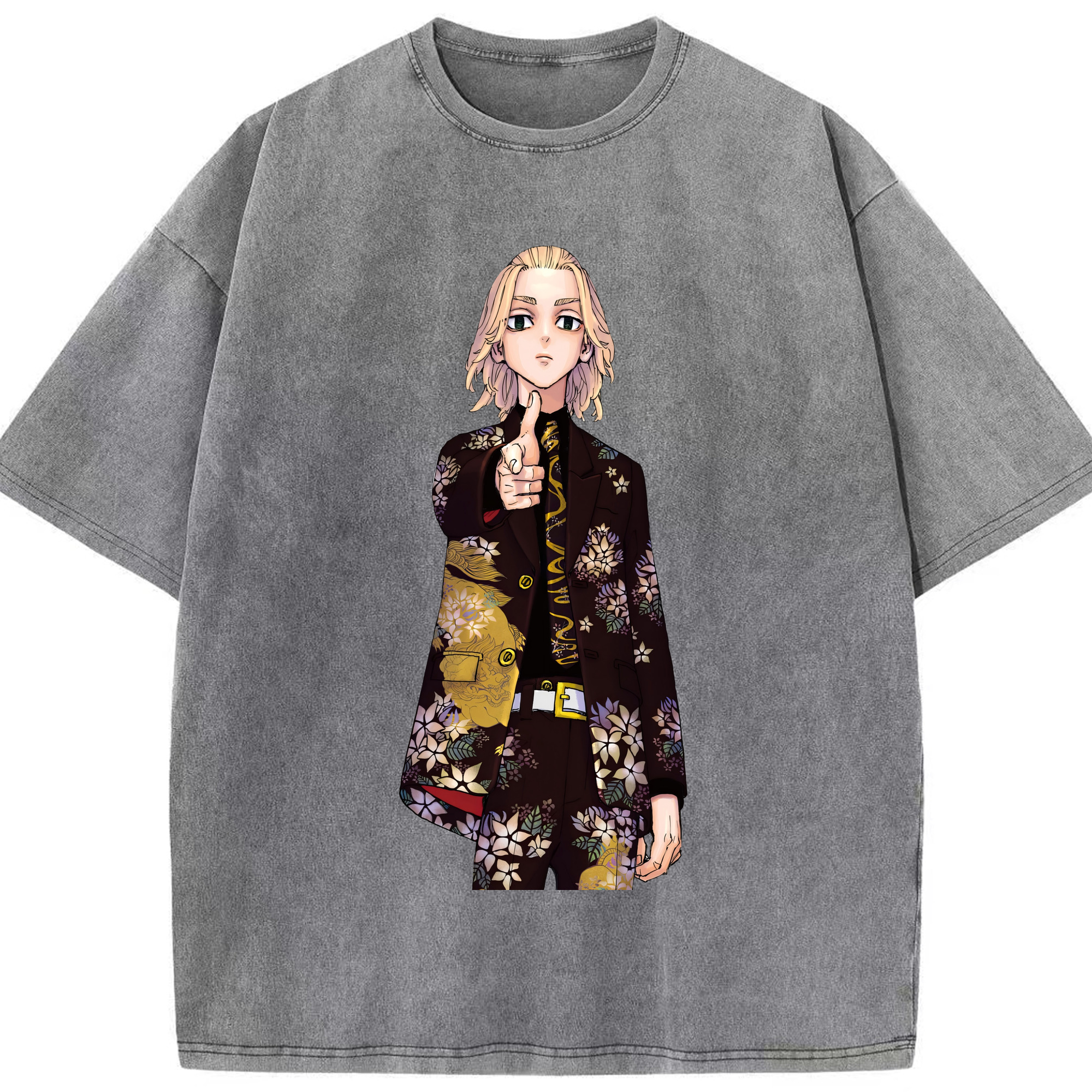 （画像用） 東京リベンジャーズ Tokyo Revengers 綿100% ヴィンテージ風 半袖Tシャツ（フロントプリント）