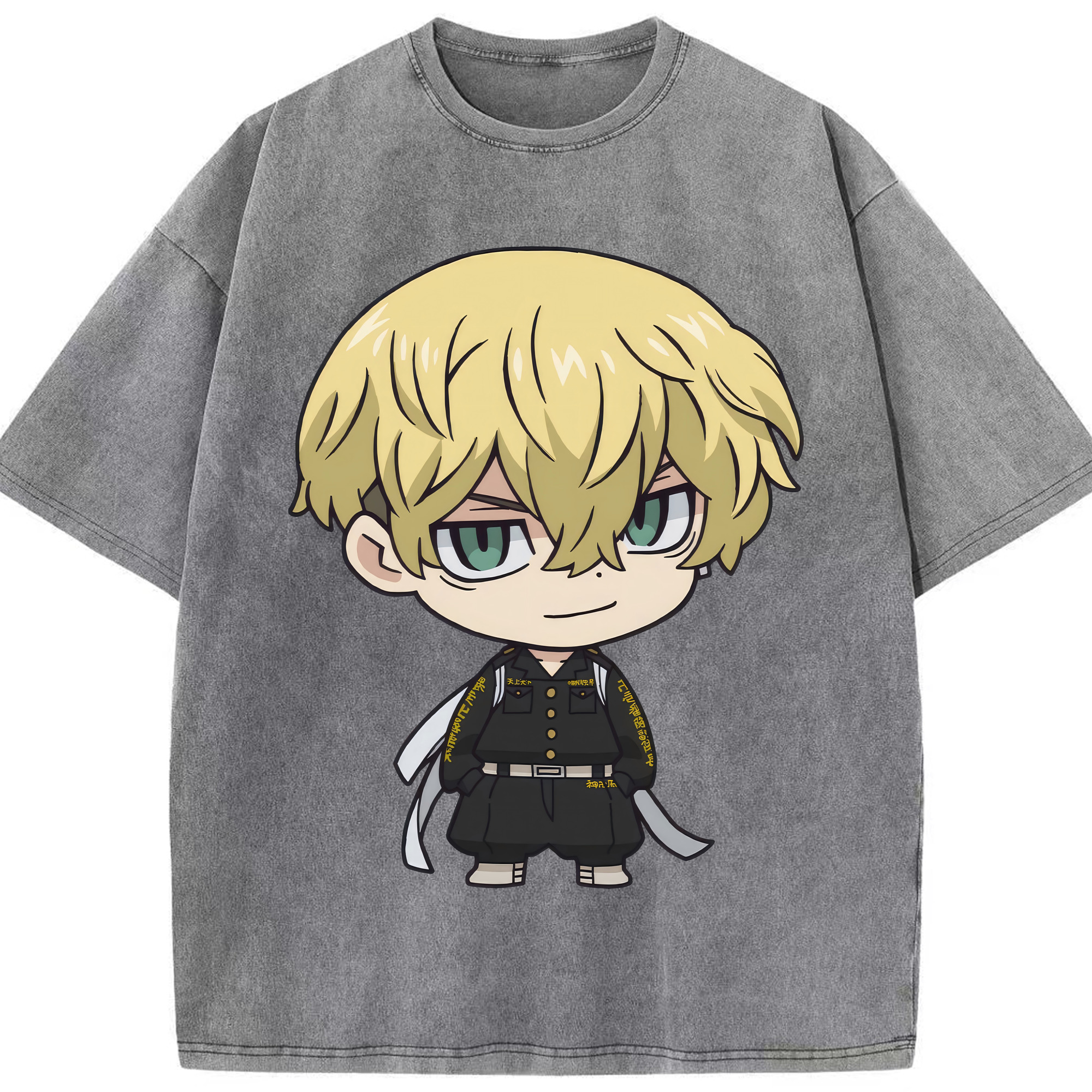 （画像用） 東京リベンジャーズ Tokyo Revengers 綿100% ヴィンテージ風 半袖Tシャツ（フロントプリント）