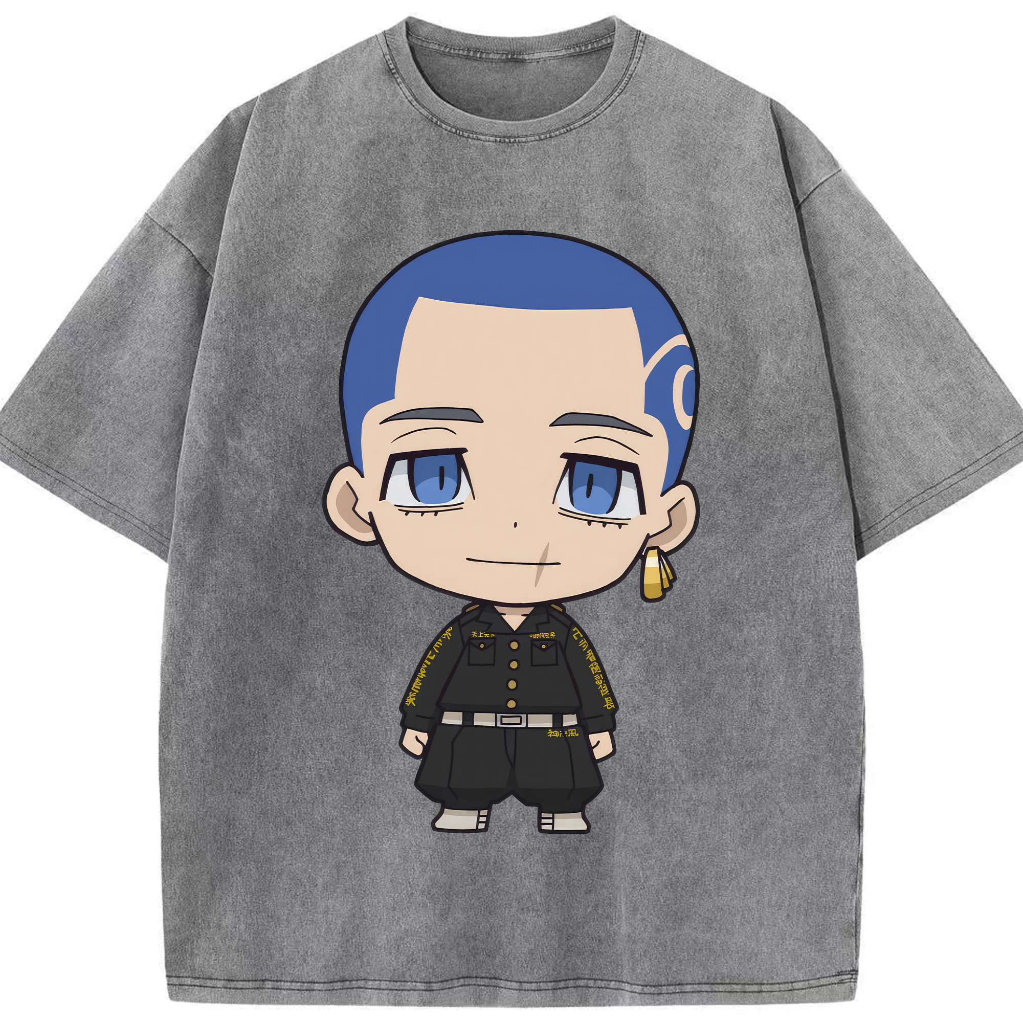 （画像用） 東京リベンジャーズ Tokyo Revengers 綿100% ヴィンテージ風 半袖Tシャツ（フロントプリント）