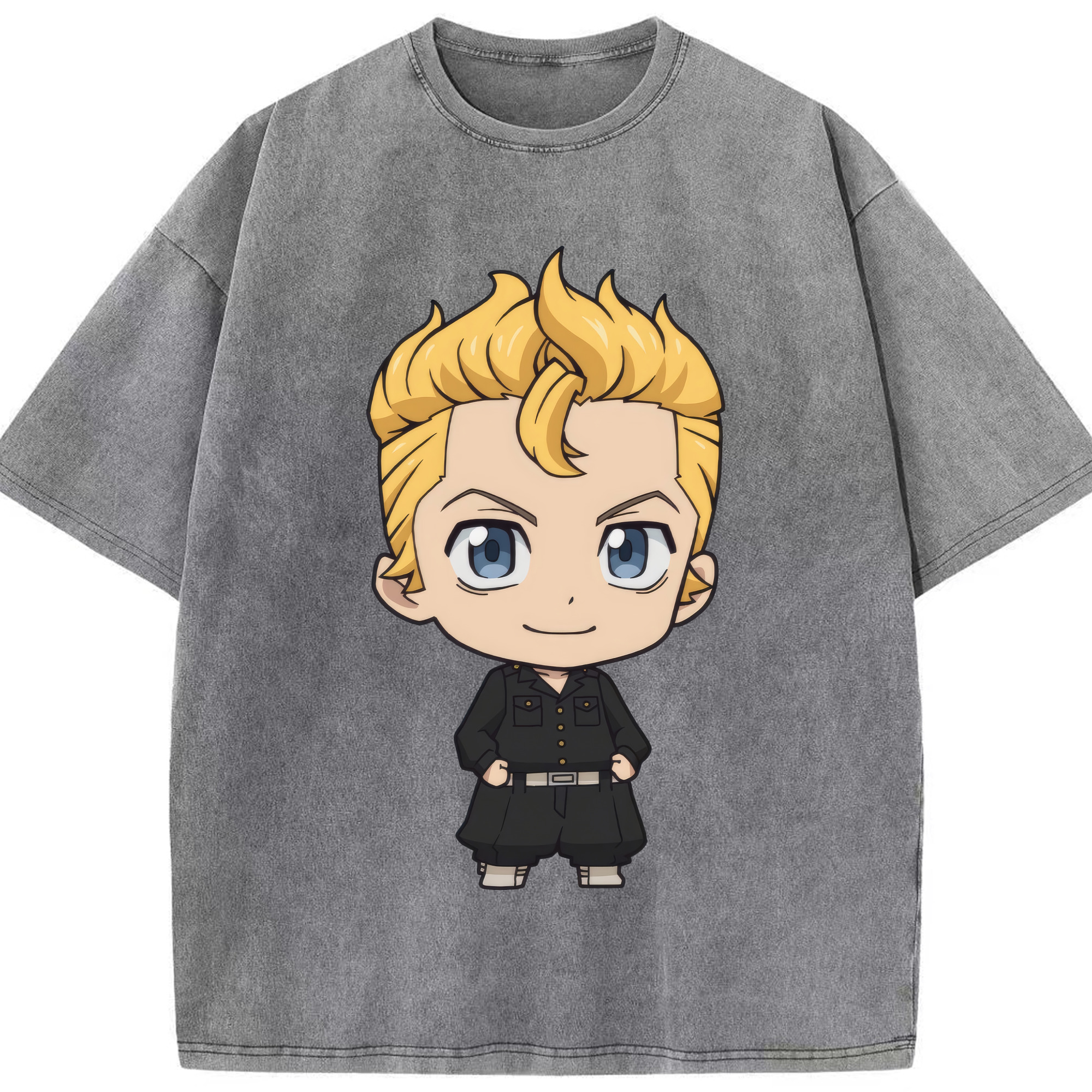 （画像用） 東京リベンジャーズ Tokyo Revengers 綿100% ヴィンテージ風 半袖Tシャツ（フロントプリント）