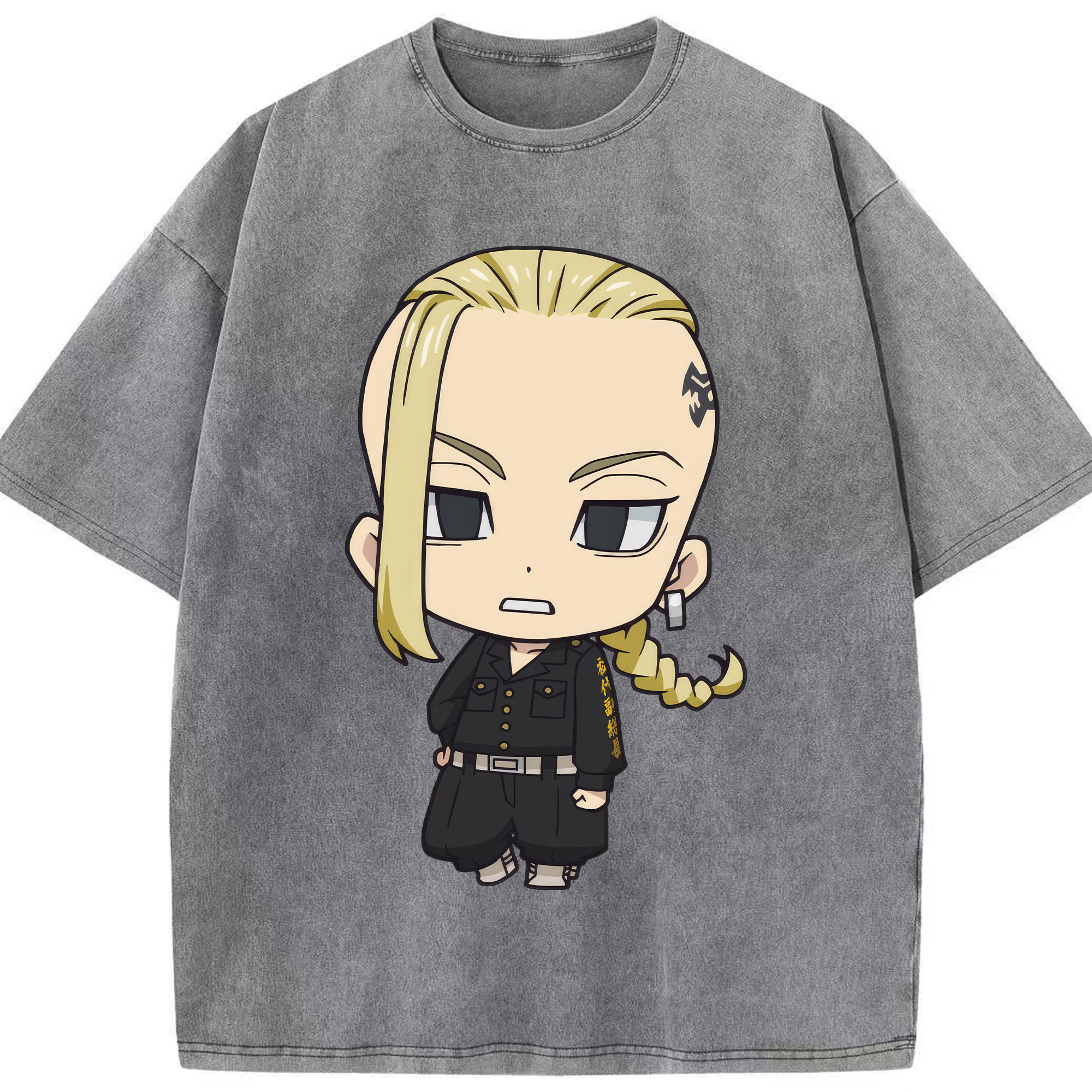 （画像用） 東京リベンジャーズ Tokyo Revengers 綿100% ヴィンテージ風 半袖Tシャツ（フロントプリント）