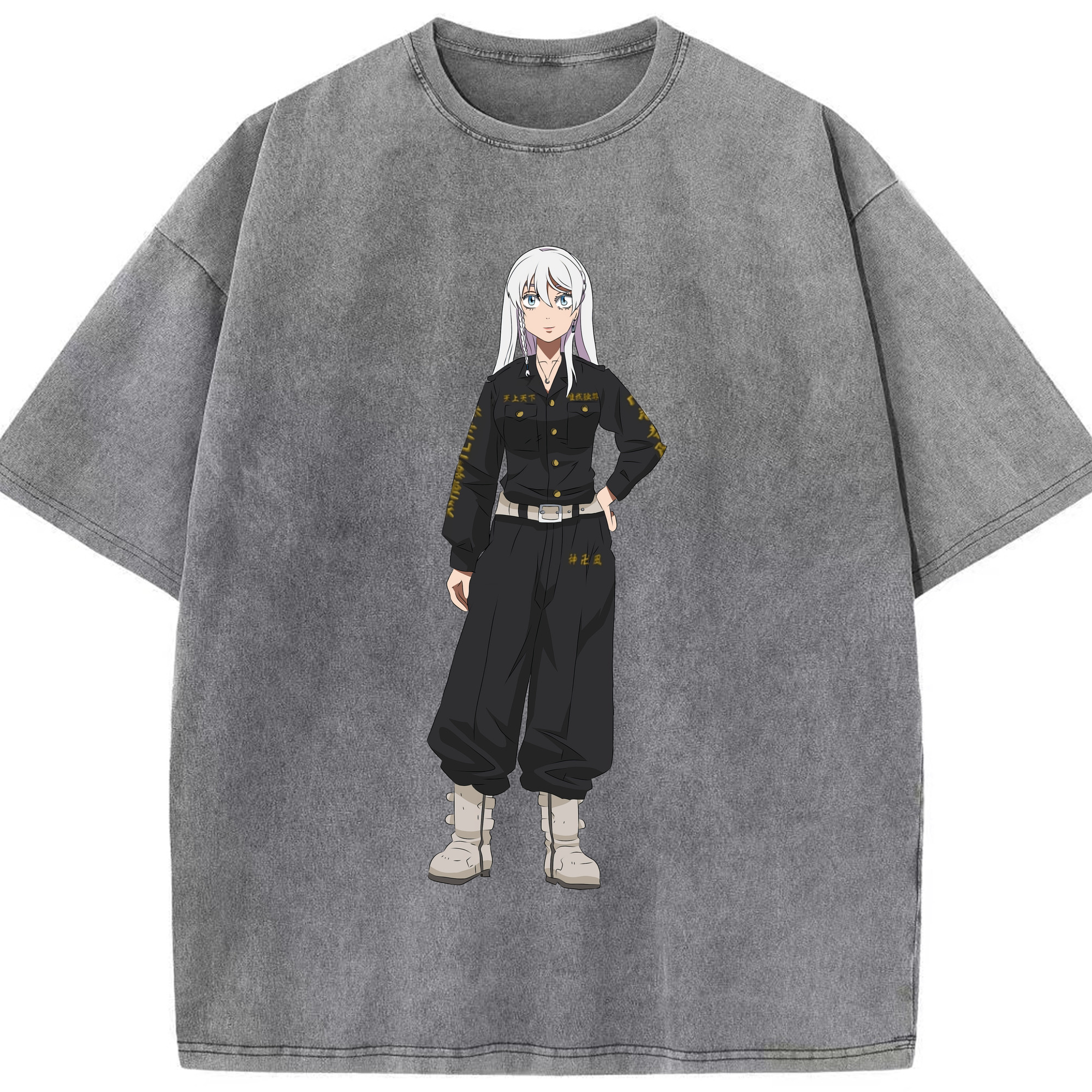 （画像用） 東京リベンジャーズ Tokyo Revengers 綿100% ヴィンテージ風 半袖Tシャツ（フロントプリント）