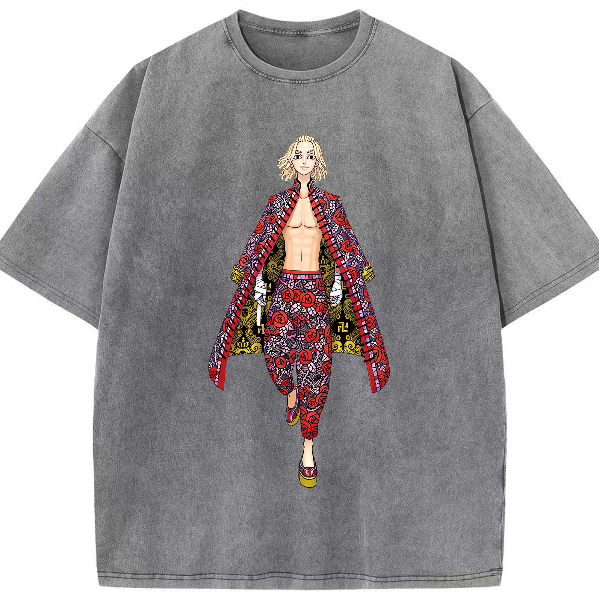 （画像用） 東京リベンジャーズ Tokyo Revengers 綿100% ヴィンテージ風 半袖Tシャツ（フロントプリント）
