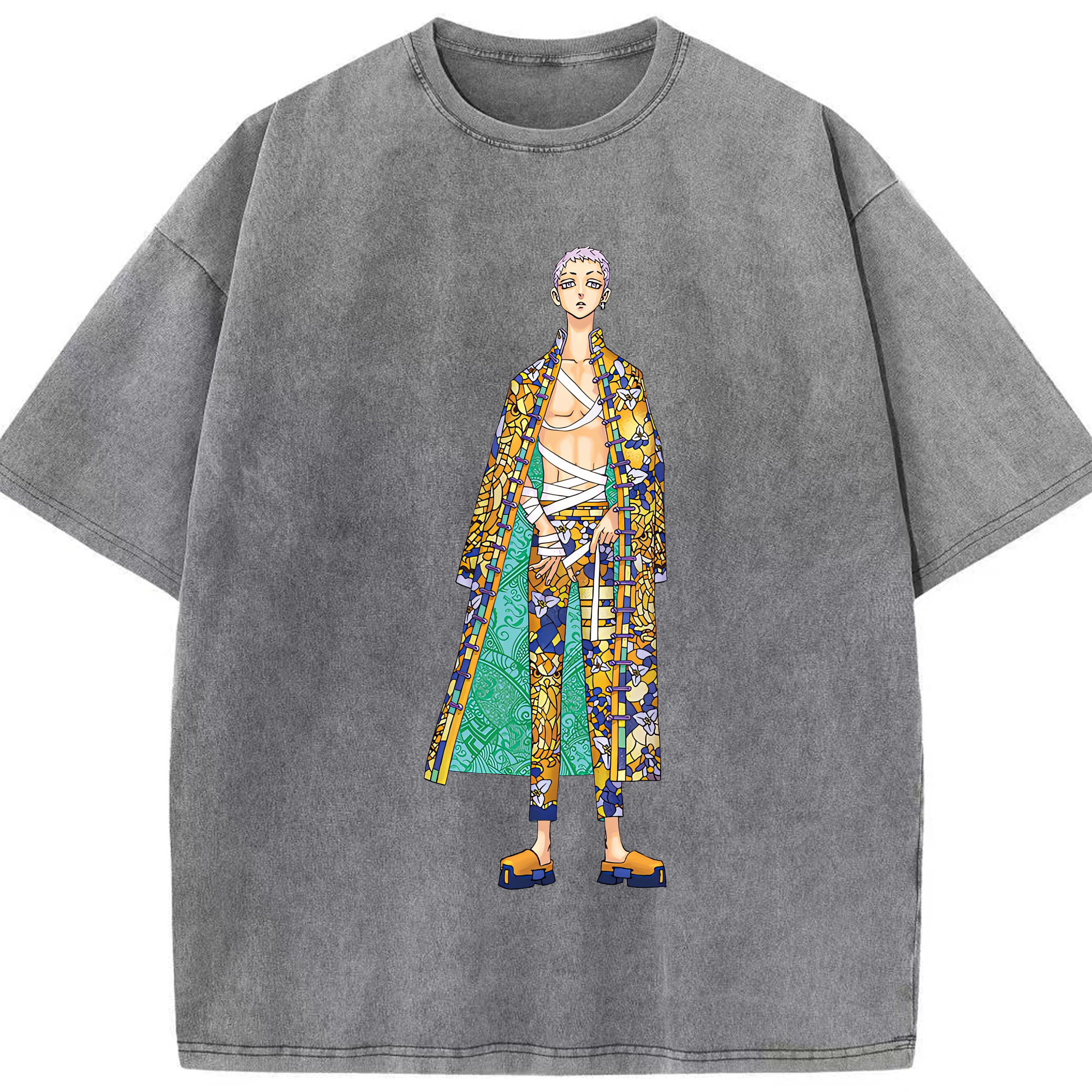 （画像用） 東京リベンジャーズ Tokyo Revengers 綿100% ヴィンテージ風 半袖Tシャツ（フロントプリント）