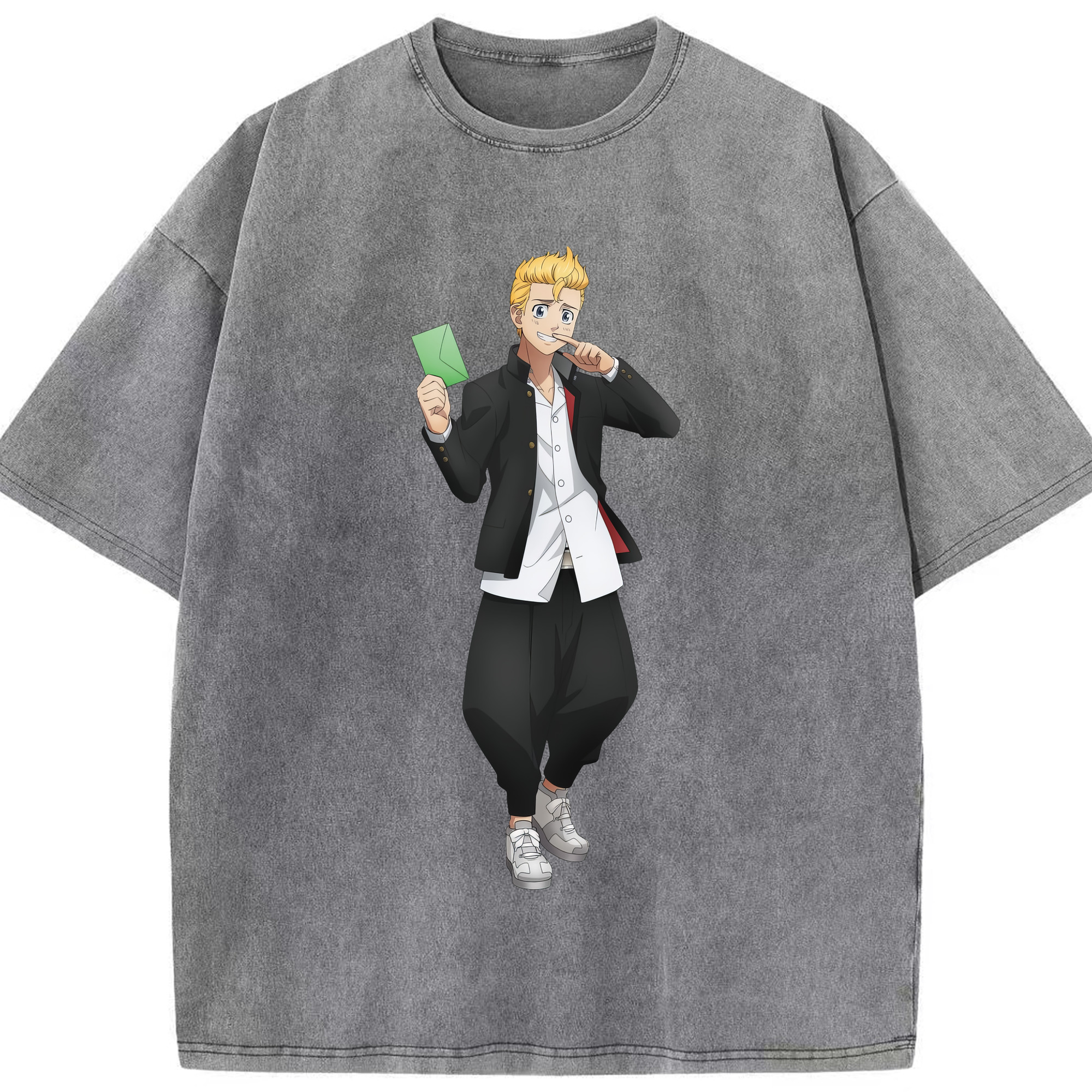 （画像用） 東京リベンジャーズ Tokyo Revengers 綿100% ヴィンテージ風 半袖Tシャツ（フロントプリント）