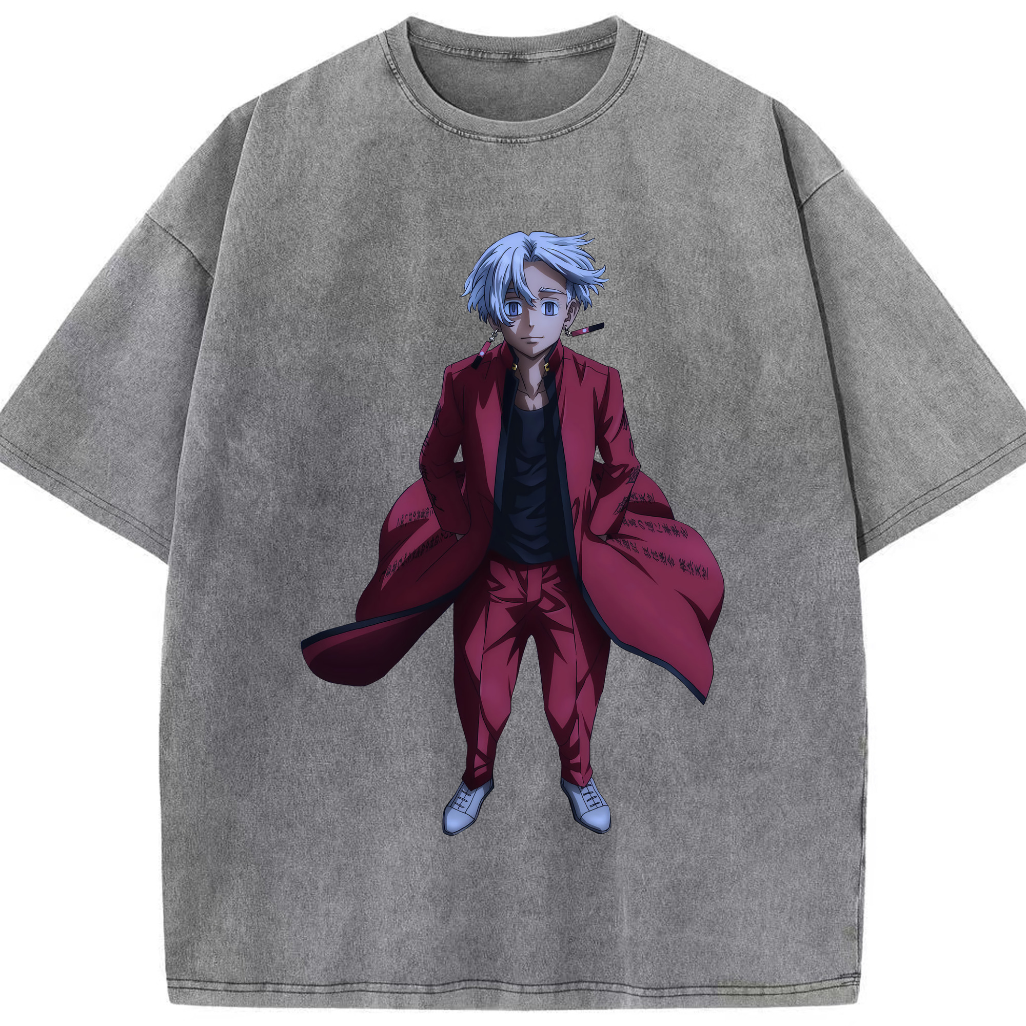 （画像用） 東京リベンジャーズ Tokyo Revengers 綿100% ヴィンテージ風 半袖Tシャツ（フロントプリント）