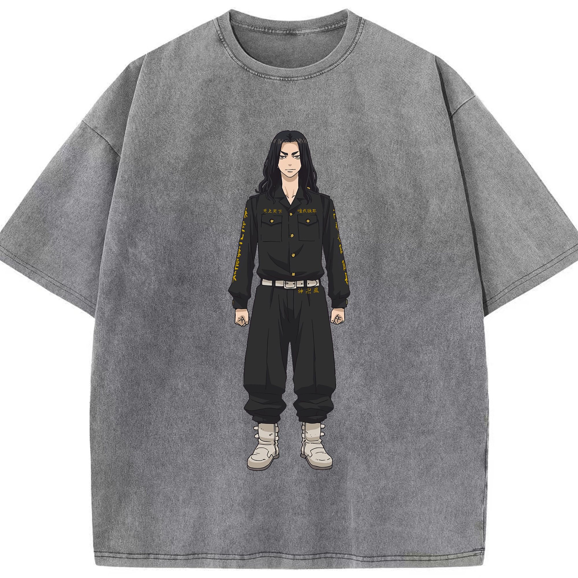 （画像用） 東京リベンジャーズ Tokyo Revengers 綿100% ヴィンテージ風 半袖Tシャツ（フロントプリント）