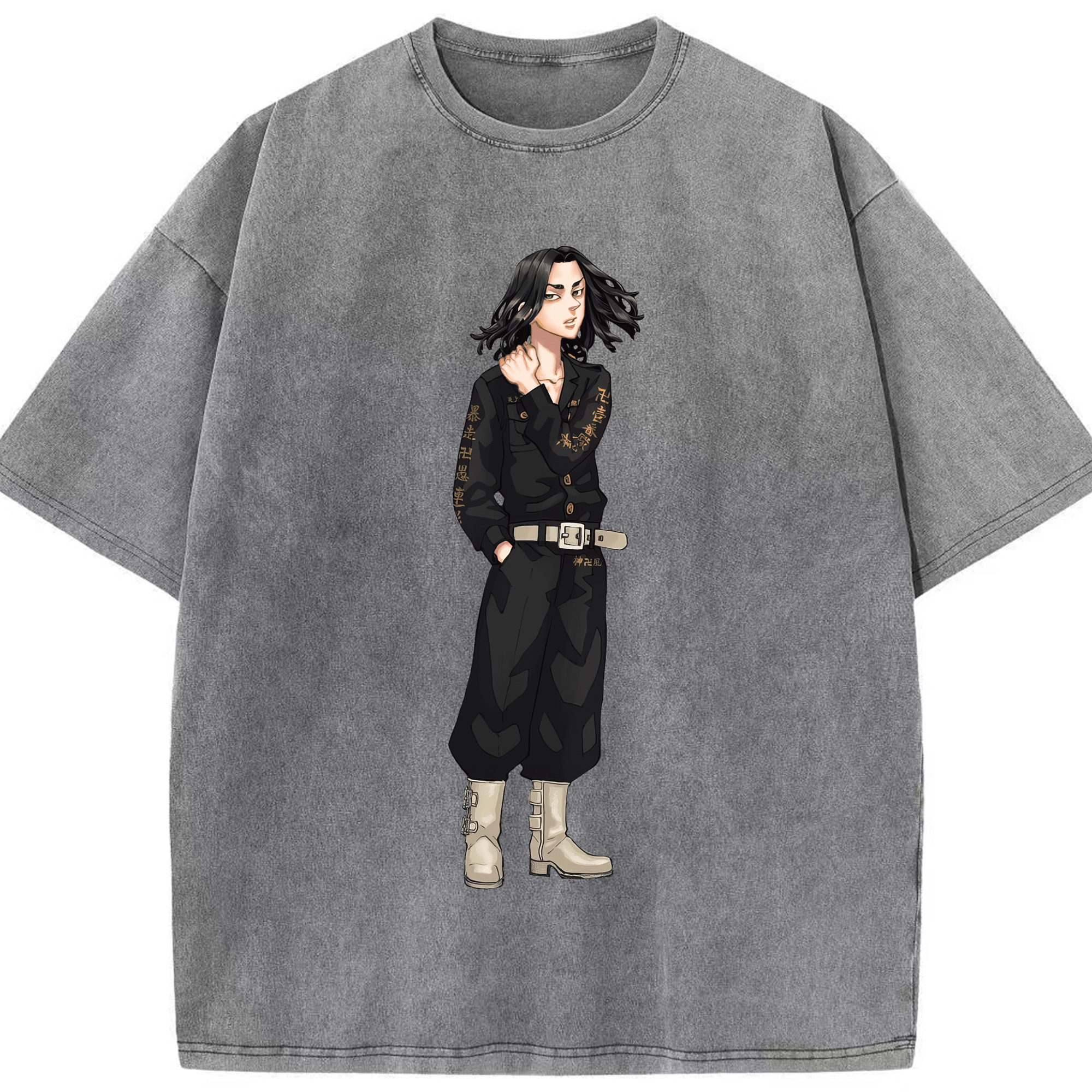 （画像用） 東京リベンジャーズ Tokyo Revengers 綿100% ヴィンテージ風 半袖Tシャツ（フロントプリント）